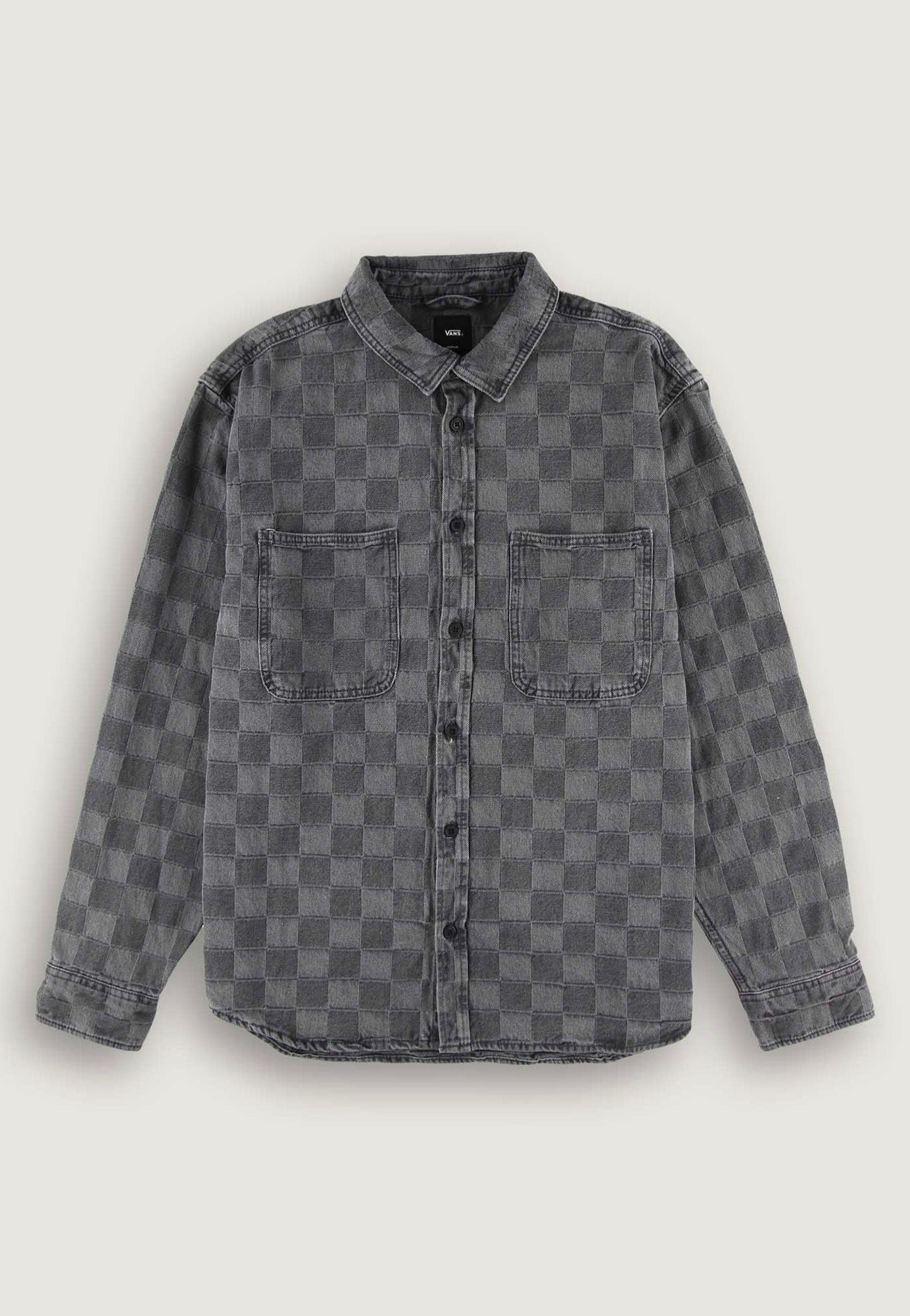 Vans - Hastings Checkerboard Denin Woven Faded Black - Shirt | Men-Image