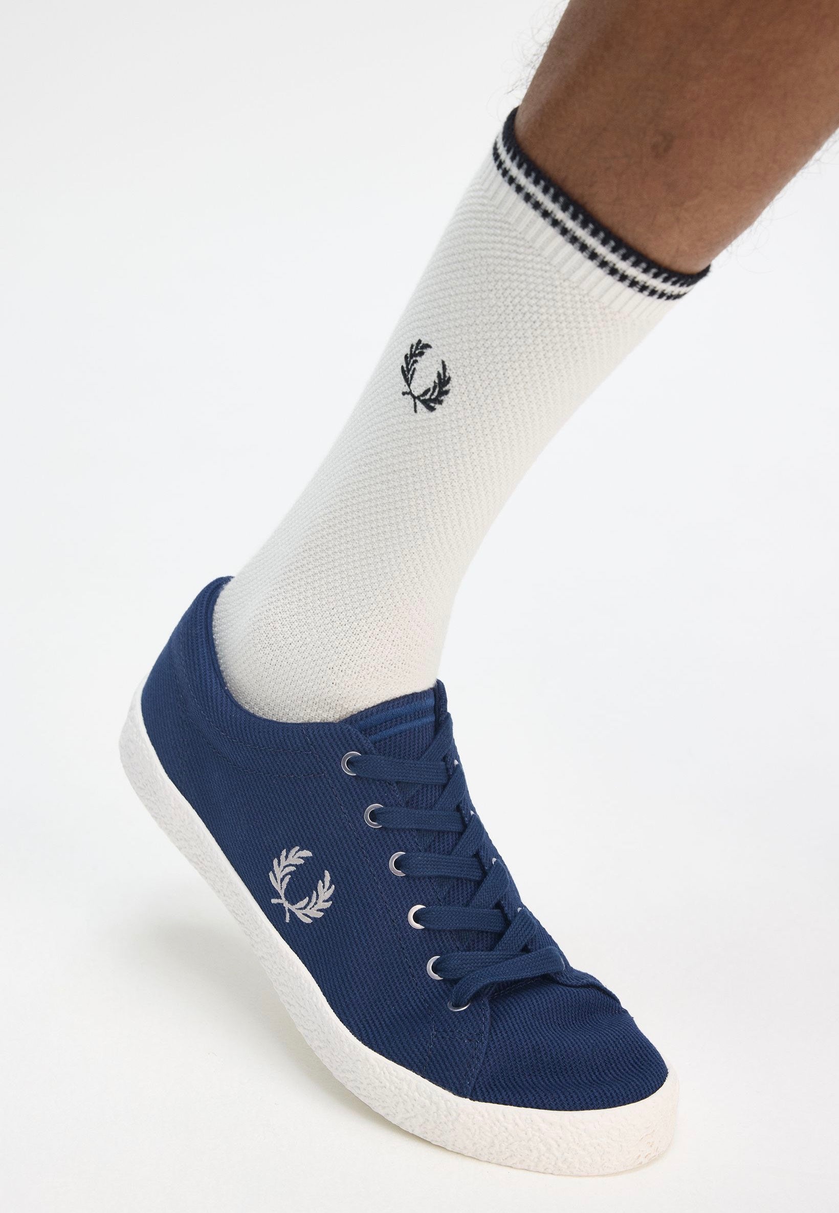 Fred Perry - Baseline Heavy Twill Tennis Blue - Shoes | Men-Image