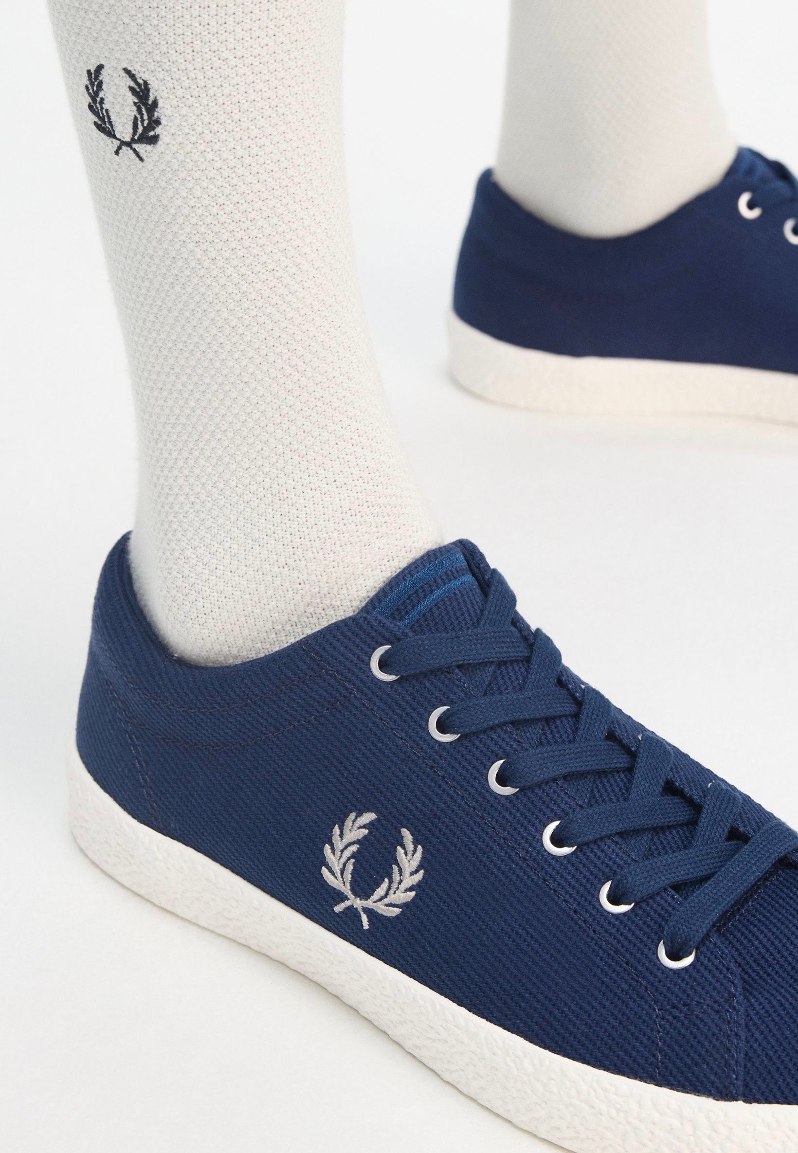 Fred Perry - Baseline Heavy Twill Tennis Blue - Shoes | Men-Image