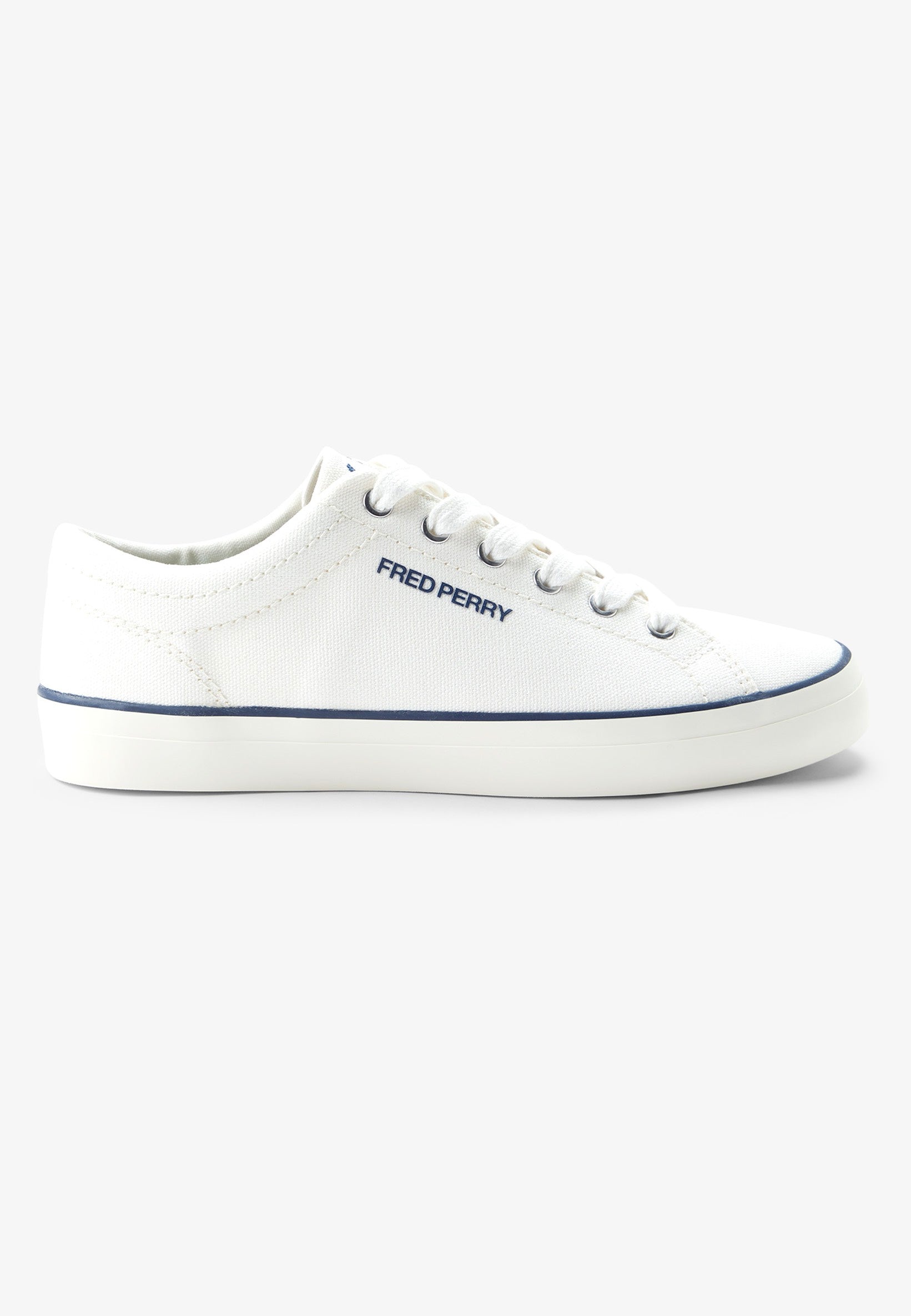 Fred Perry - Baseline Canvas Snow White - Shoes | Neutral-Image