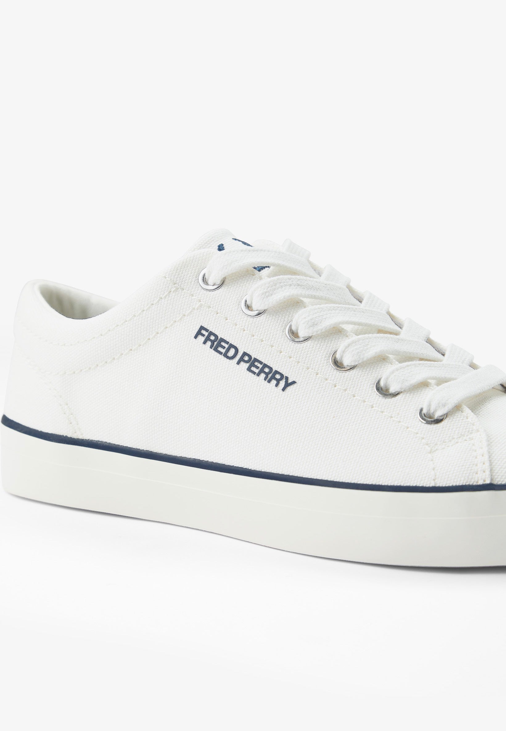Fred Perry - Baseline Canvas Snow White - Shoes | Neutral-Image