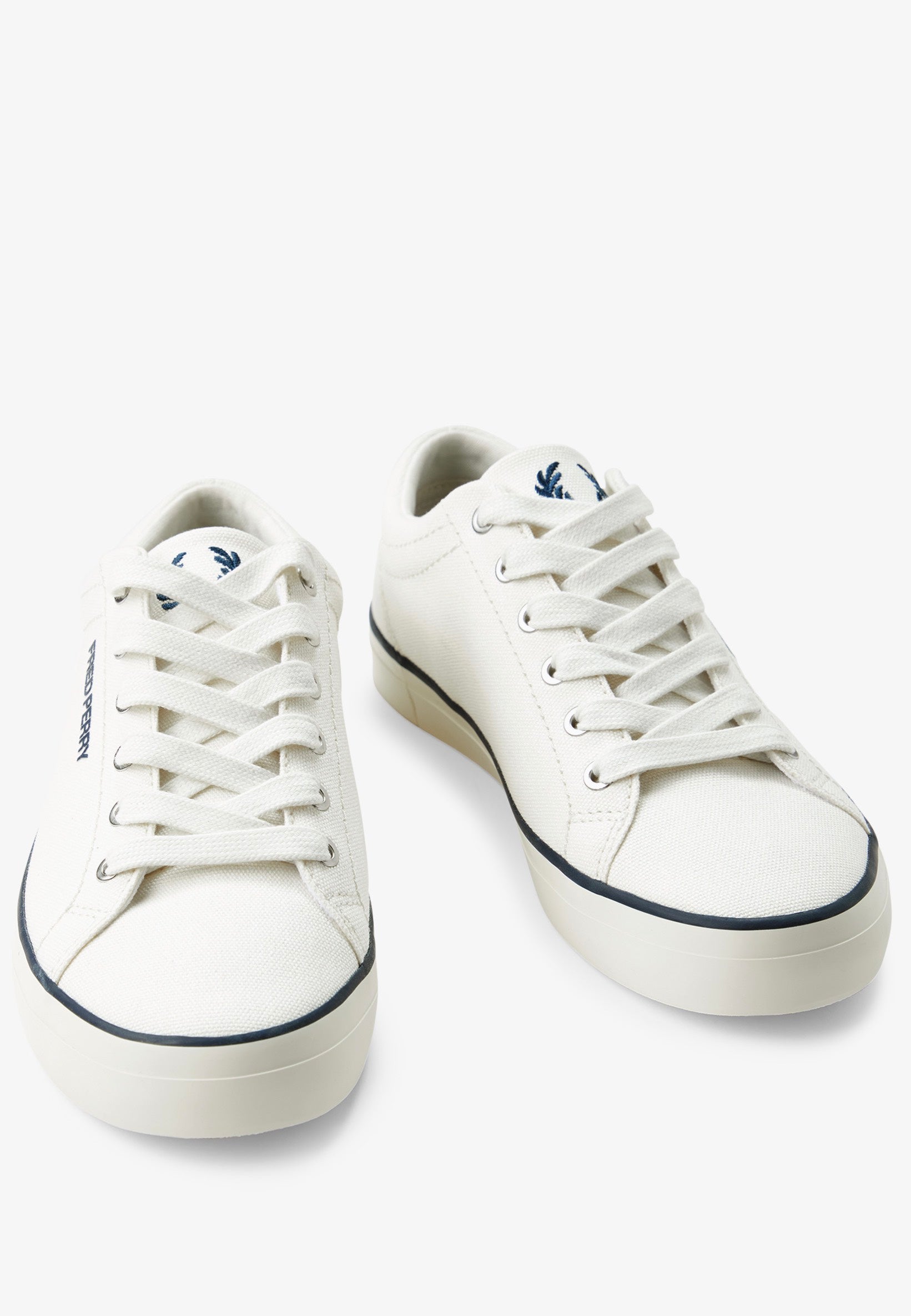 Fred Perry - Baseline Canvas Snow White - Shoes | Neutral-Image