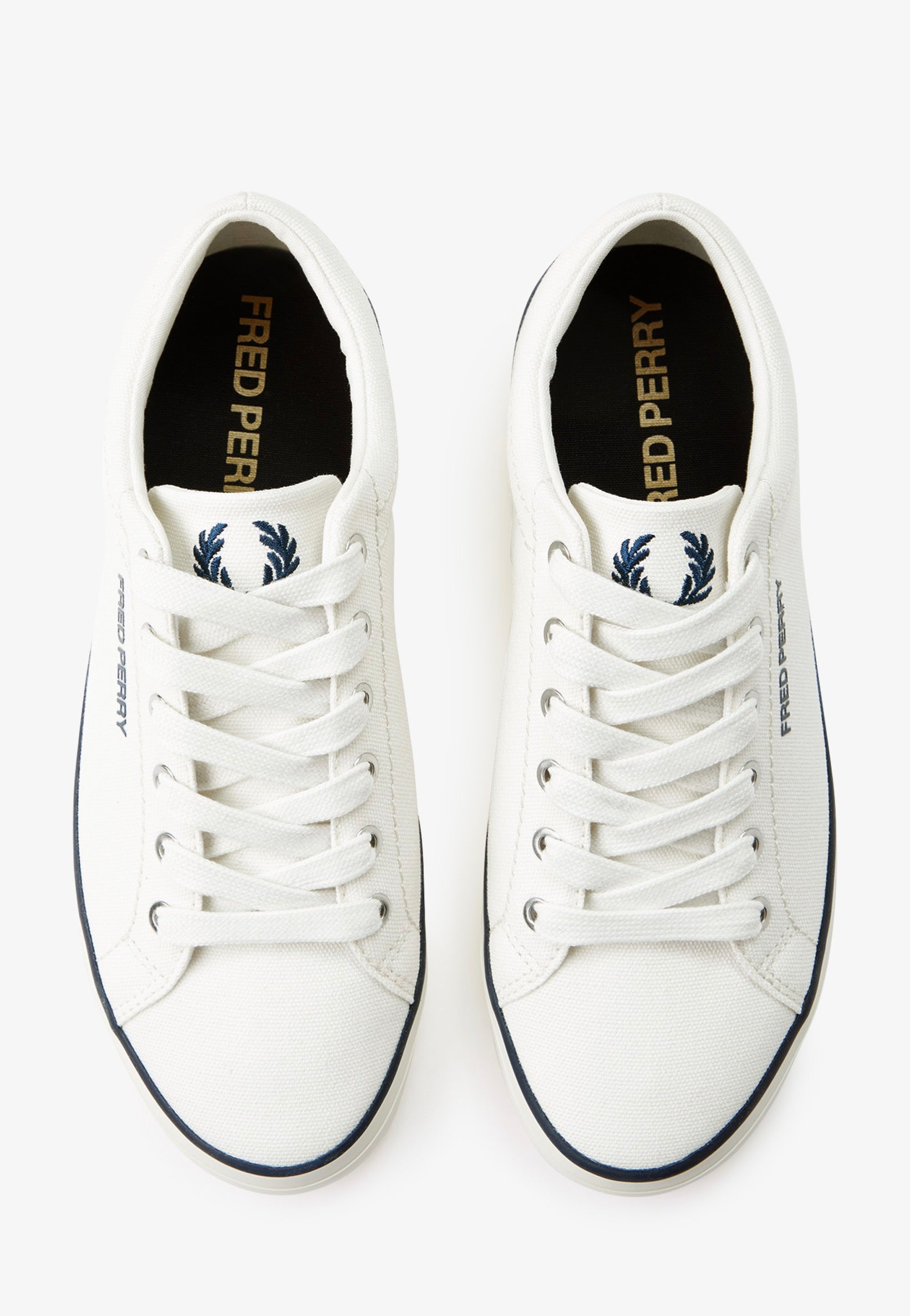 Fred Perry - Baseline Canvas Snow White - Shoes | Neutral-Image