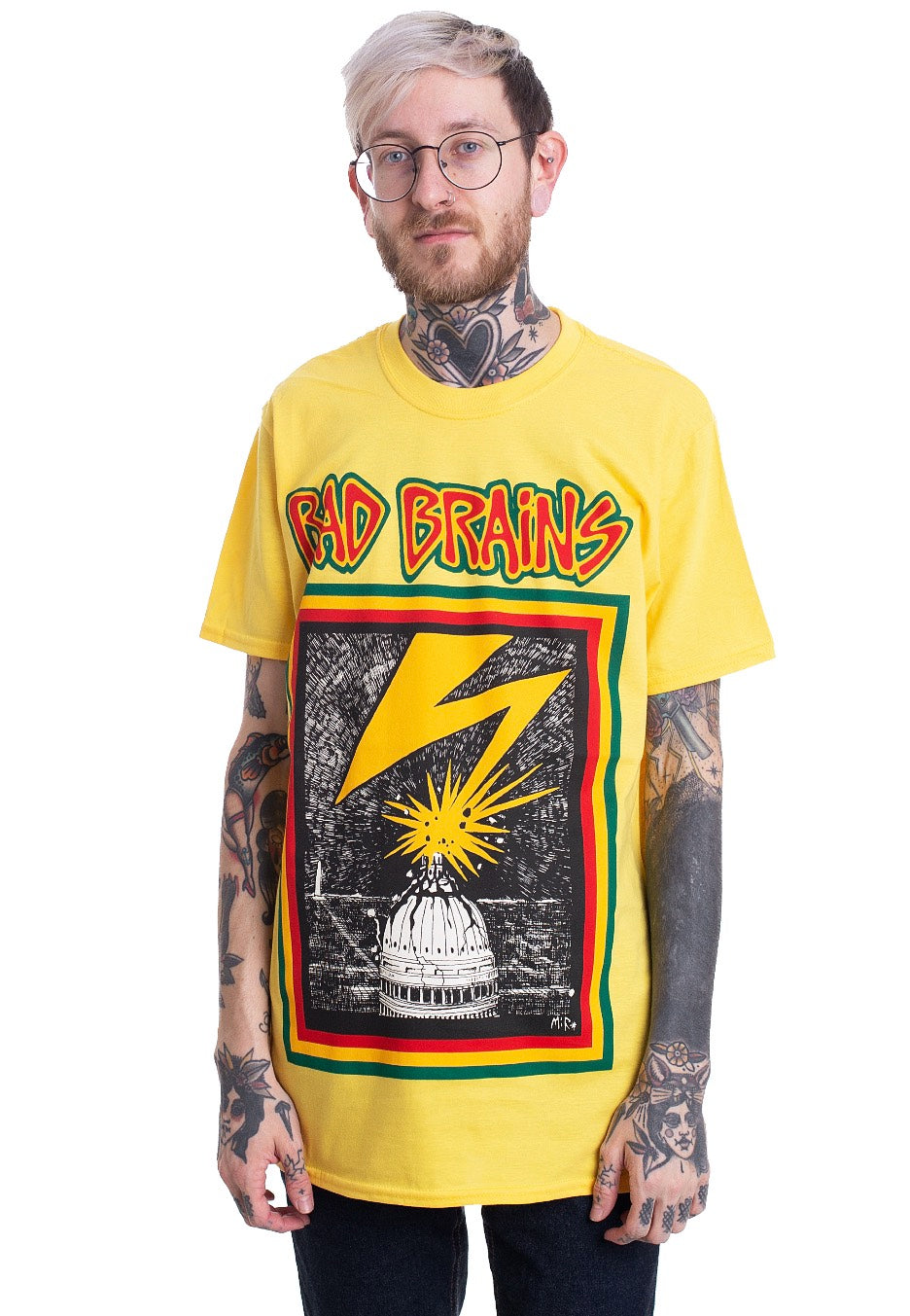 BAD BRAINS イエロー Tシャツ Bad Brains - Bad Brains Yellow - T-Shirt | Impericon
