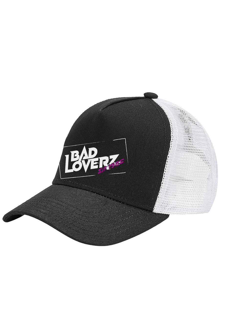 Bad Loverz - Est 1985 Stamp Logo Trucker Black/White - Cap | Men-Image