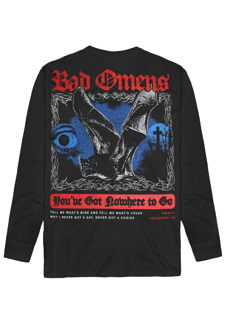 Bad Omens Bat Pitkähihainen t-paita | Neutral-Image