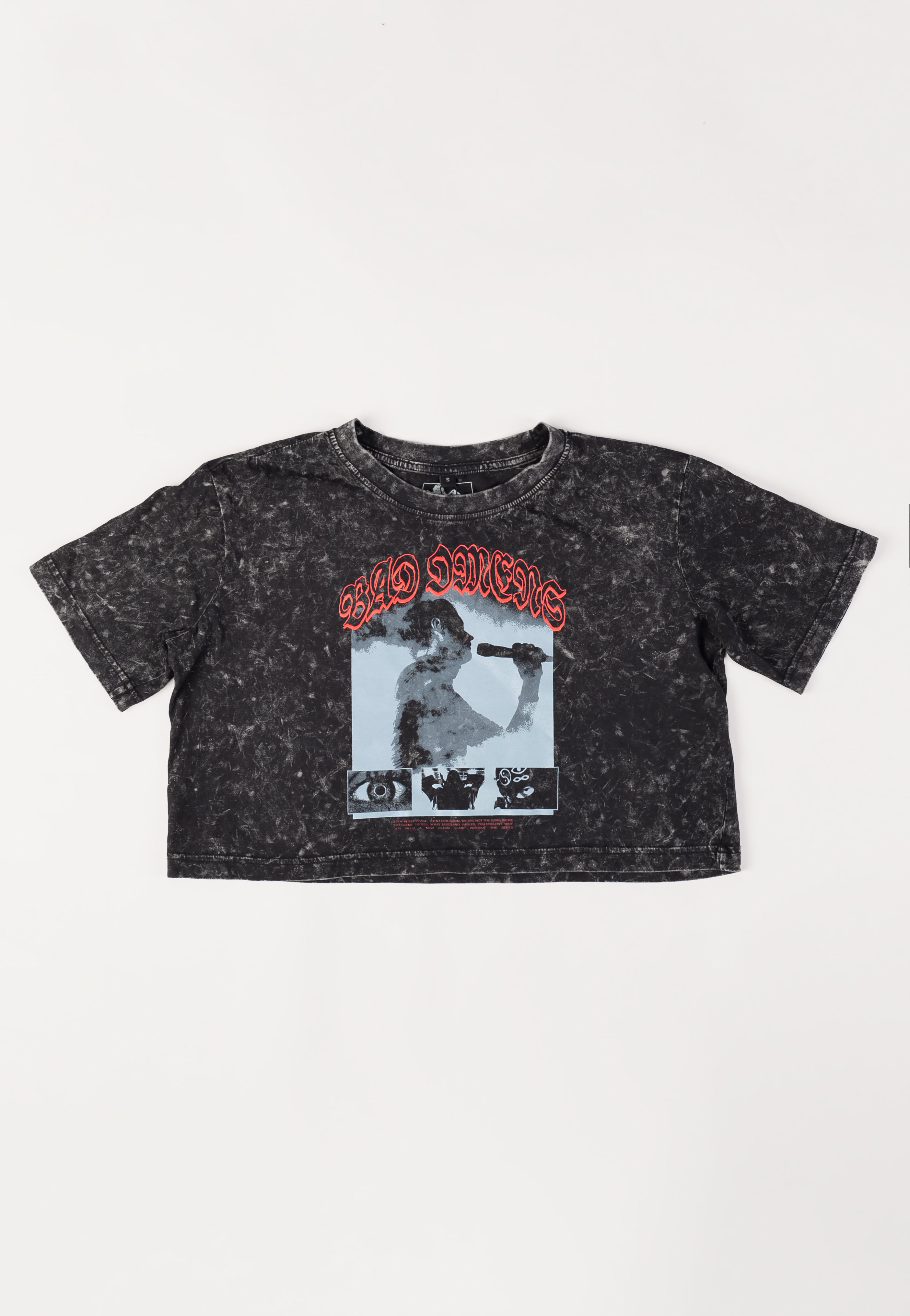 Bad Omens - Smoke Acid Washed Crop - Girly | Neutral-Image