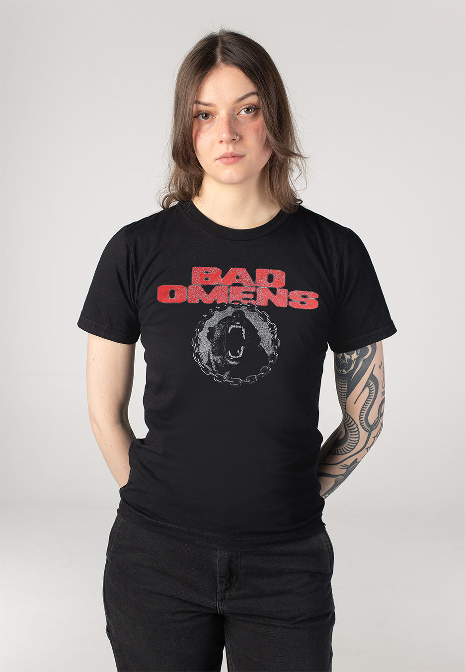 Bad Omens Snarling Dog T-Shirt | Women-Image