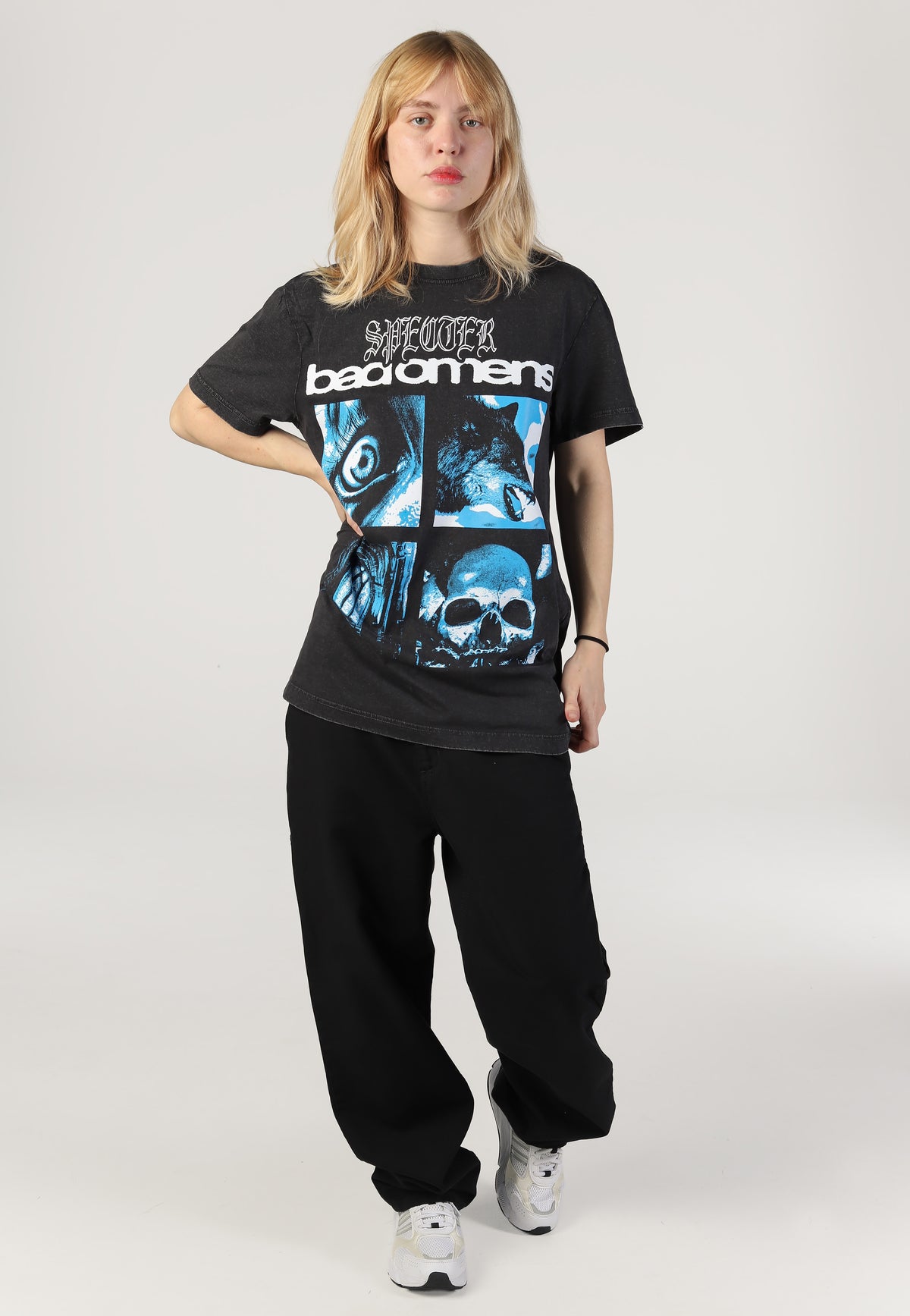 Bad Omens Specter Collage Washed T-Shirt | Women-Image