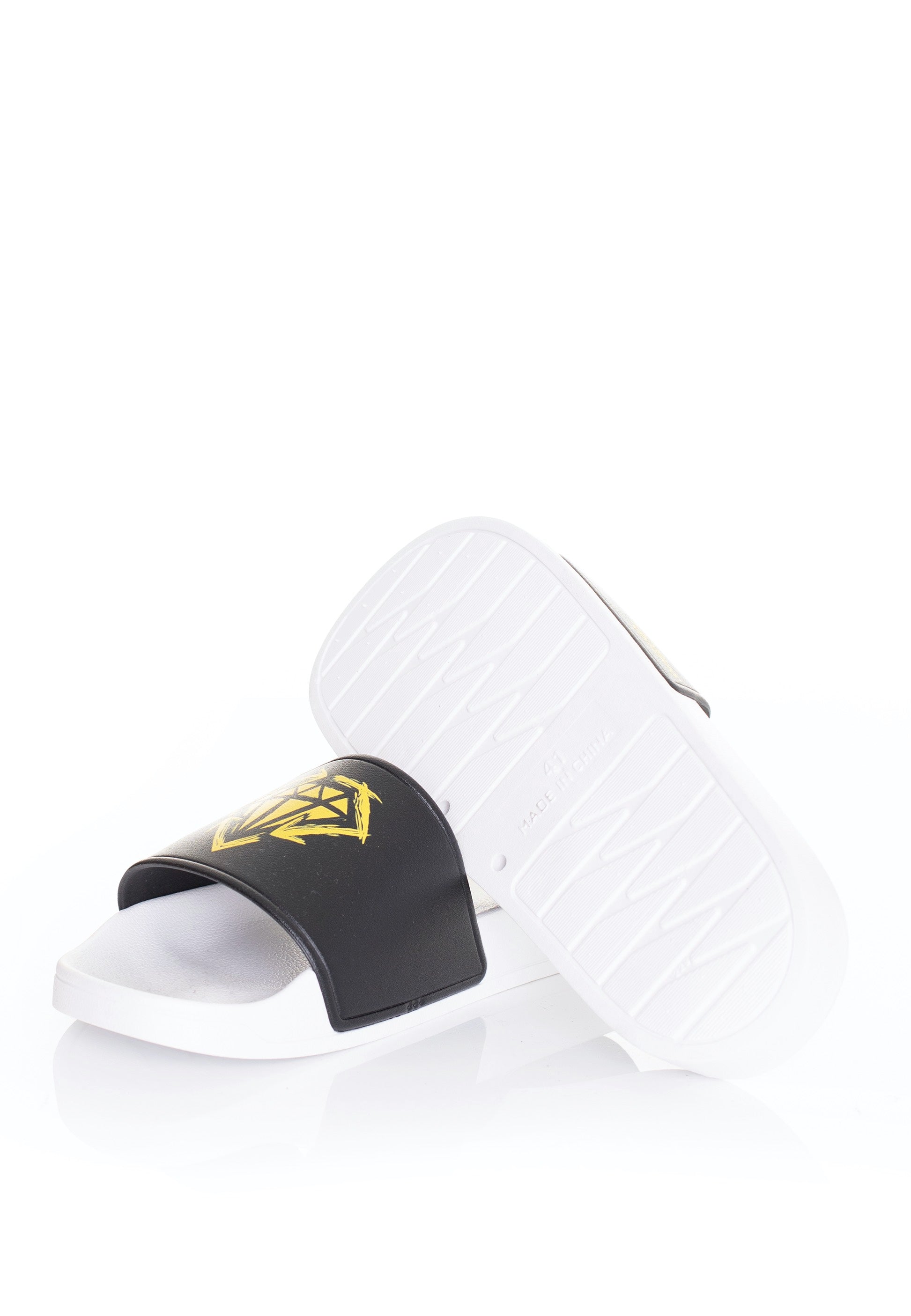 Stick To Your Guns - Diamond White/Black - Slides | Men-Image