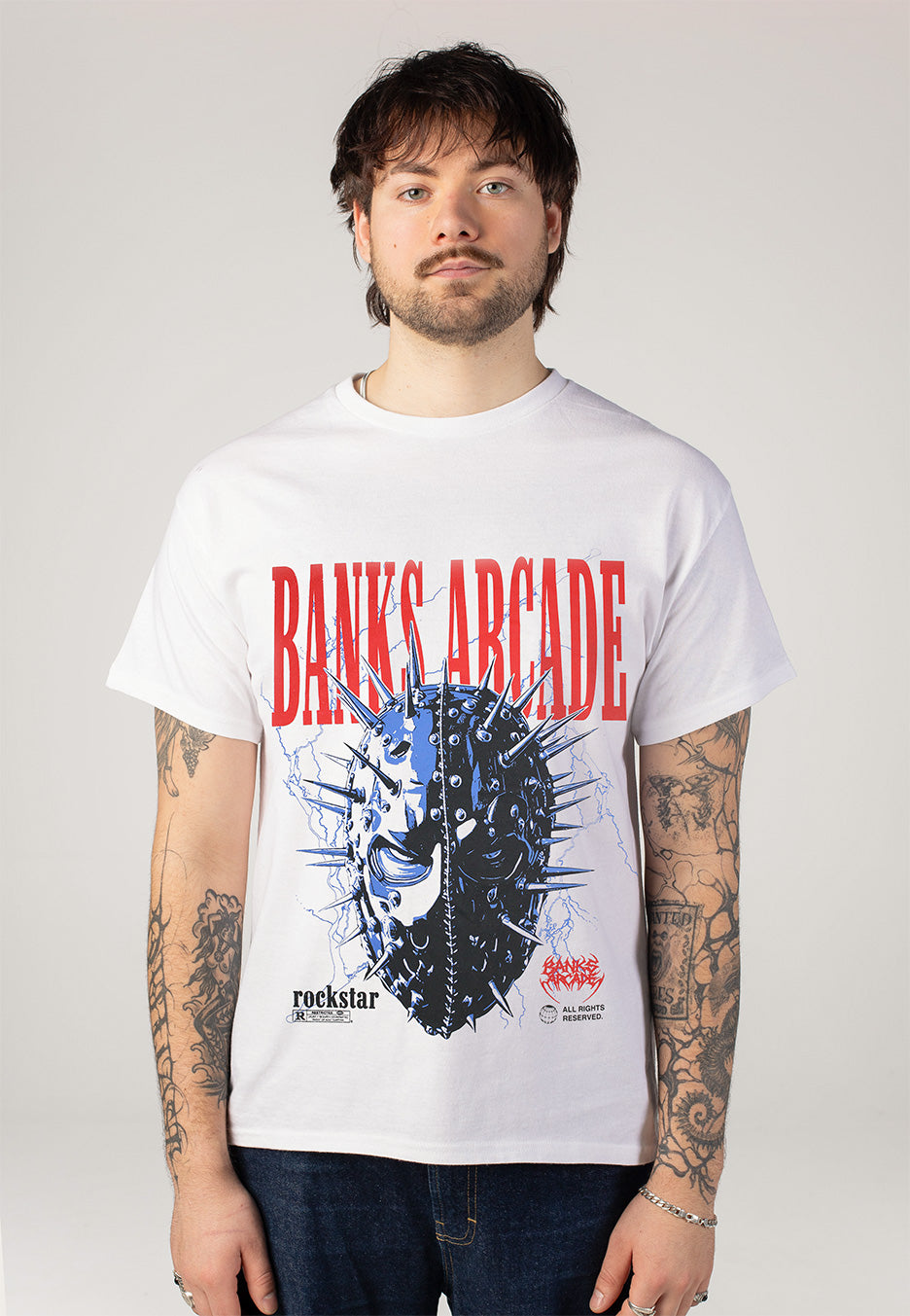Banks Arcade Rockstar White T-Shirt | Men-Image