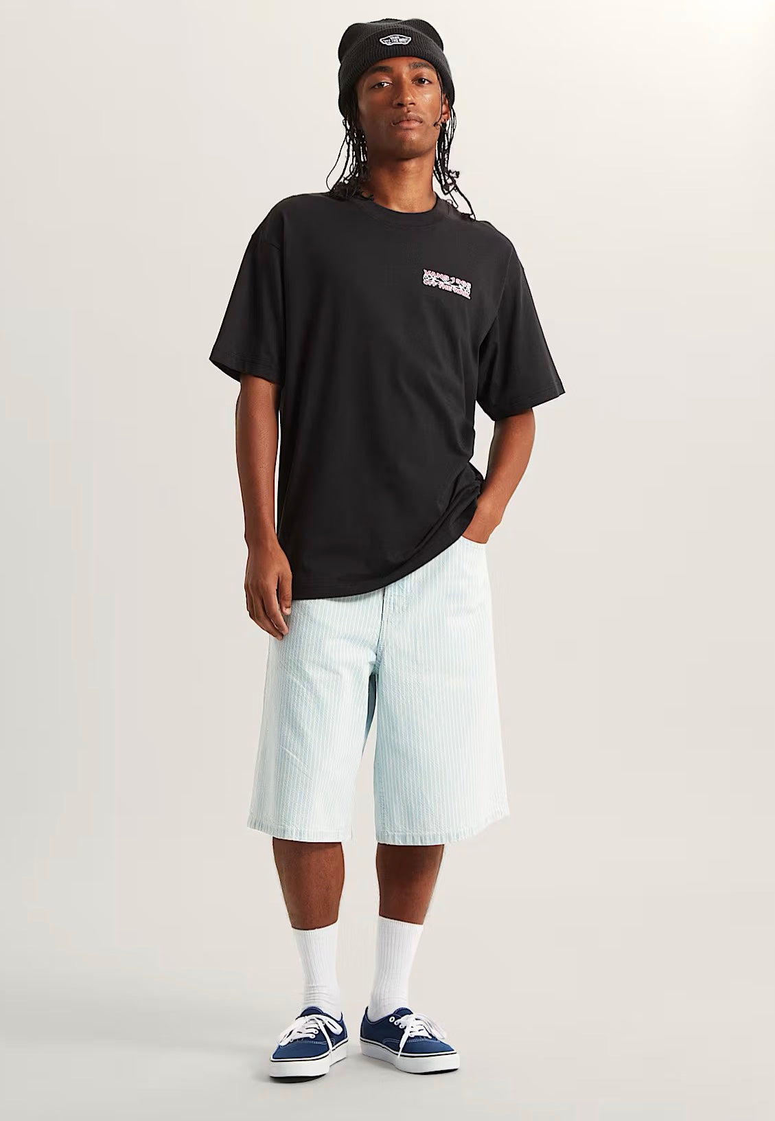 Vans - Barb Plate Loose Black - T-Shirt | Men-Image