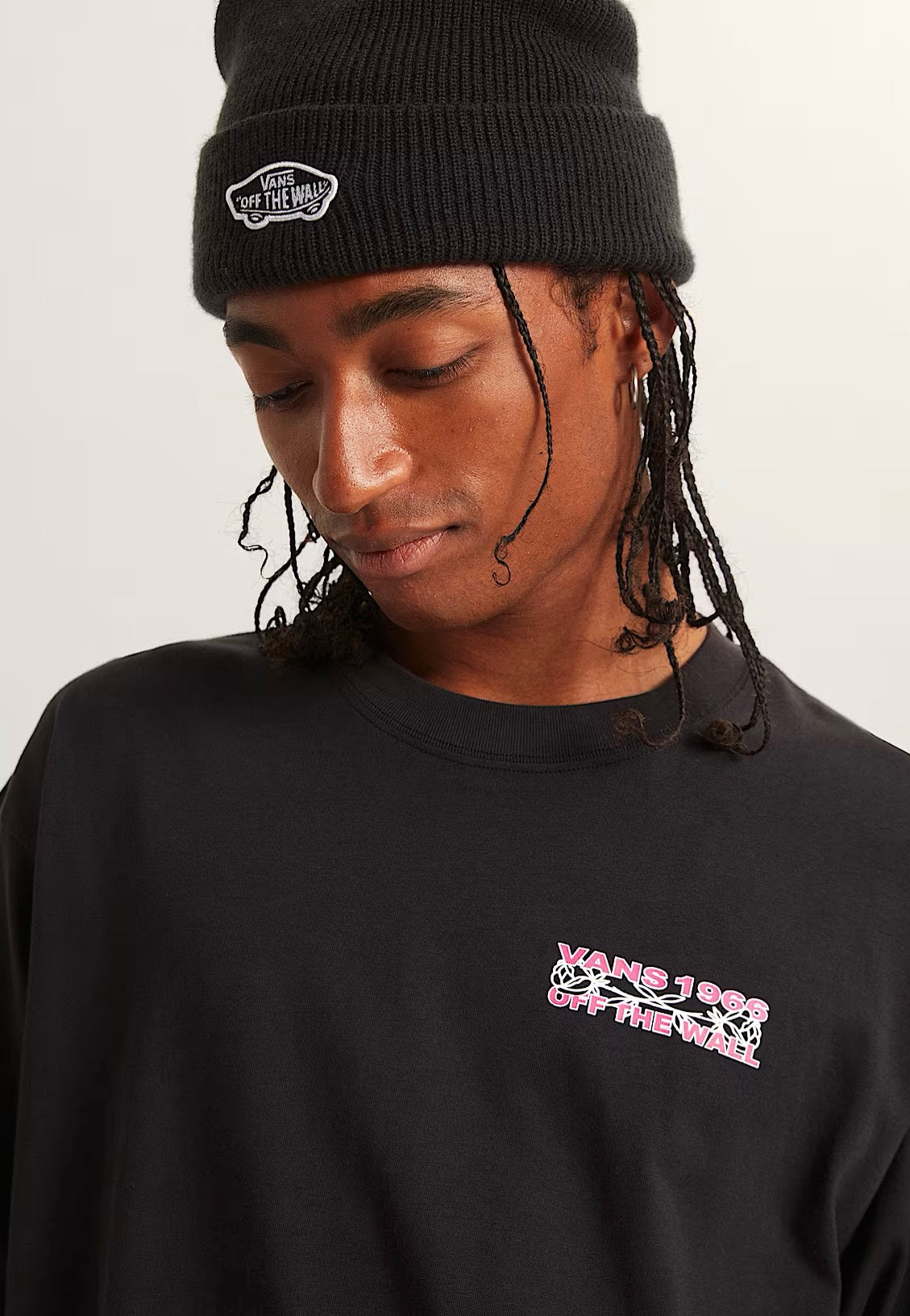 Vans - Barb Plate Loose Black - T-Shirt | Men-Image