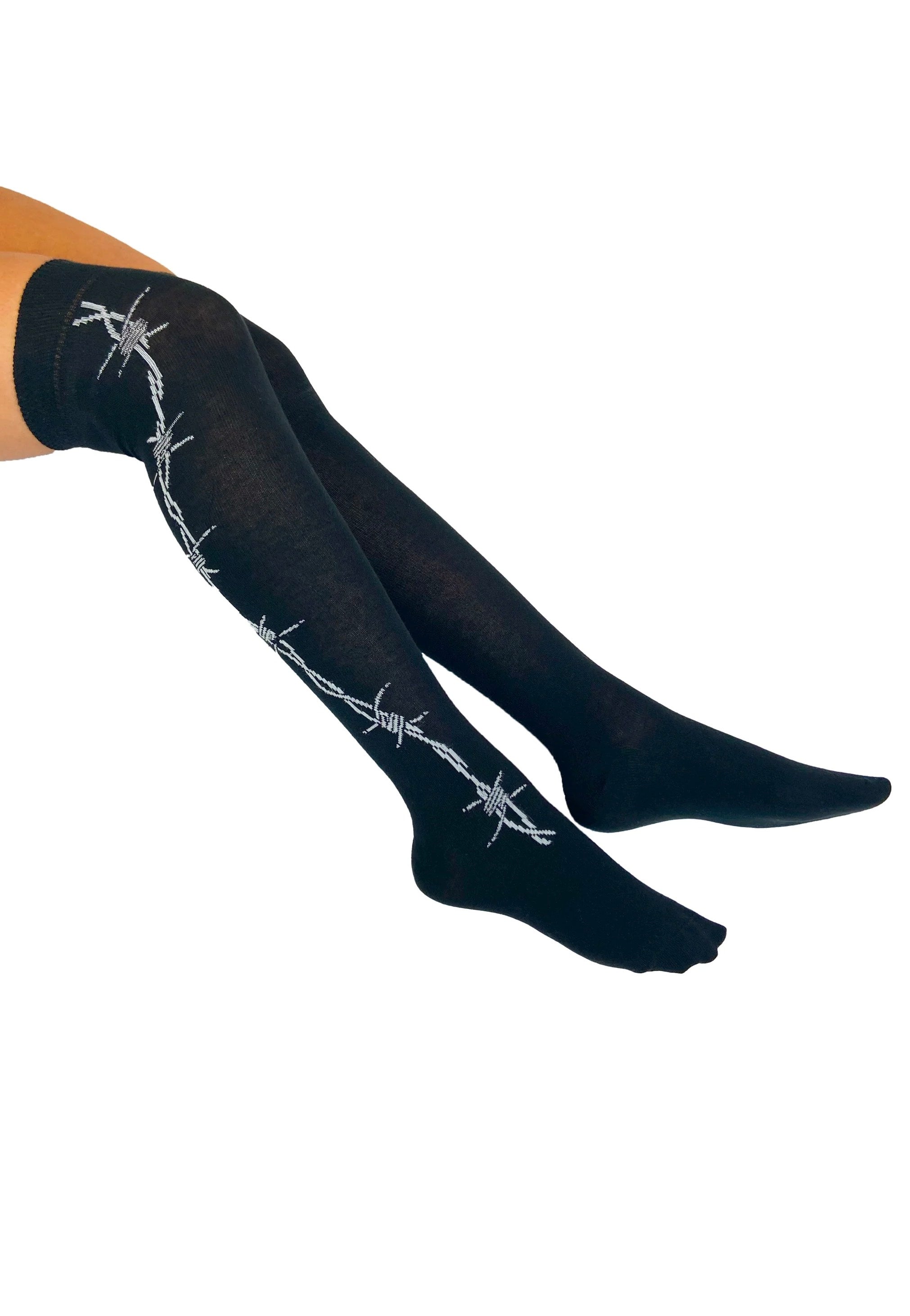 Pamela Mann - Barbed Wire Over The Knee - Socks | Neutral-Image