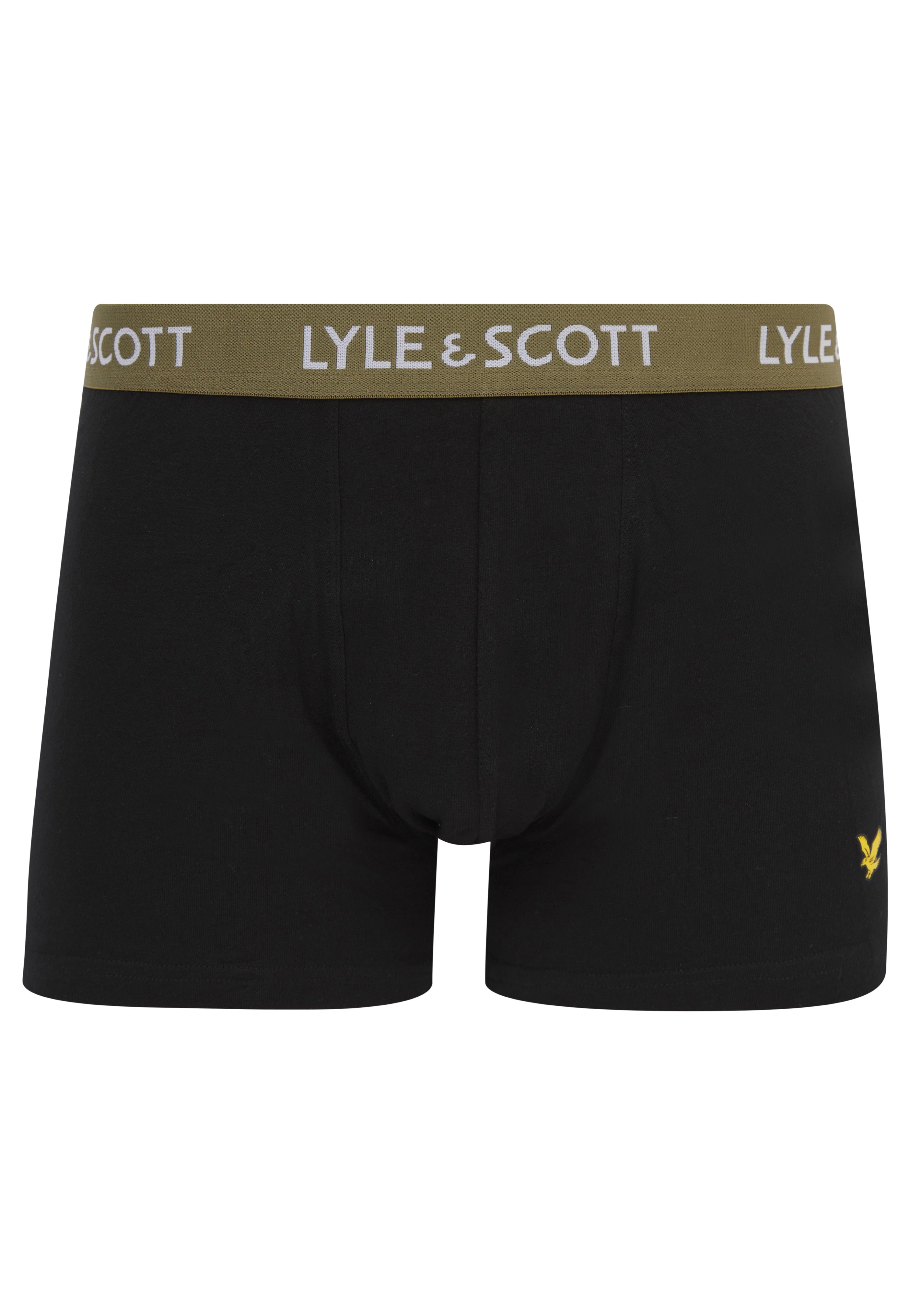 Lyle & Scott - Barclay Waistbands Black Multi - Boxershorts | Men-Image