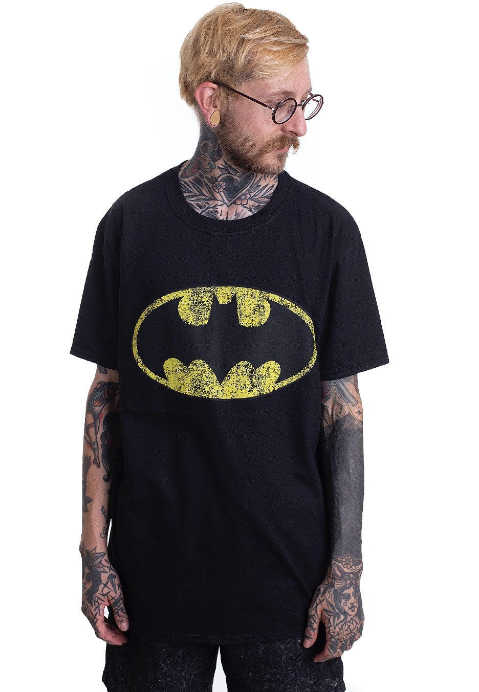 Batman - Distressed Logo - T-Shirt | Men-Image