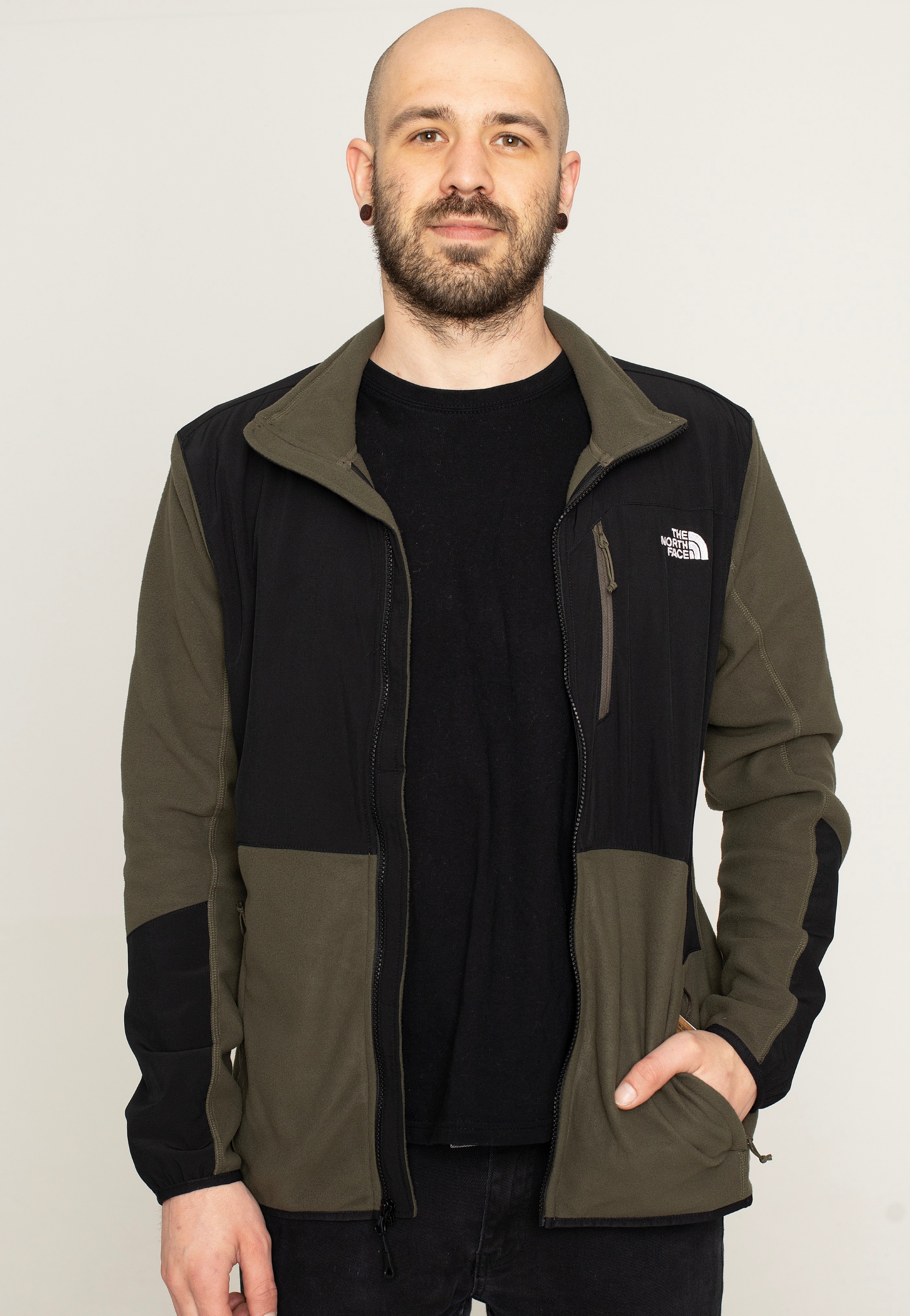 The North Face - Glacier Pro Full Zip Nwtpegrn/Tnf Black - Jacket | Men-Image