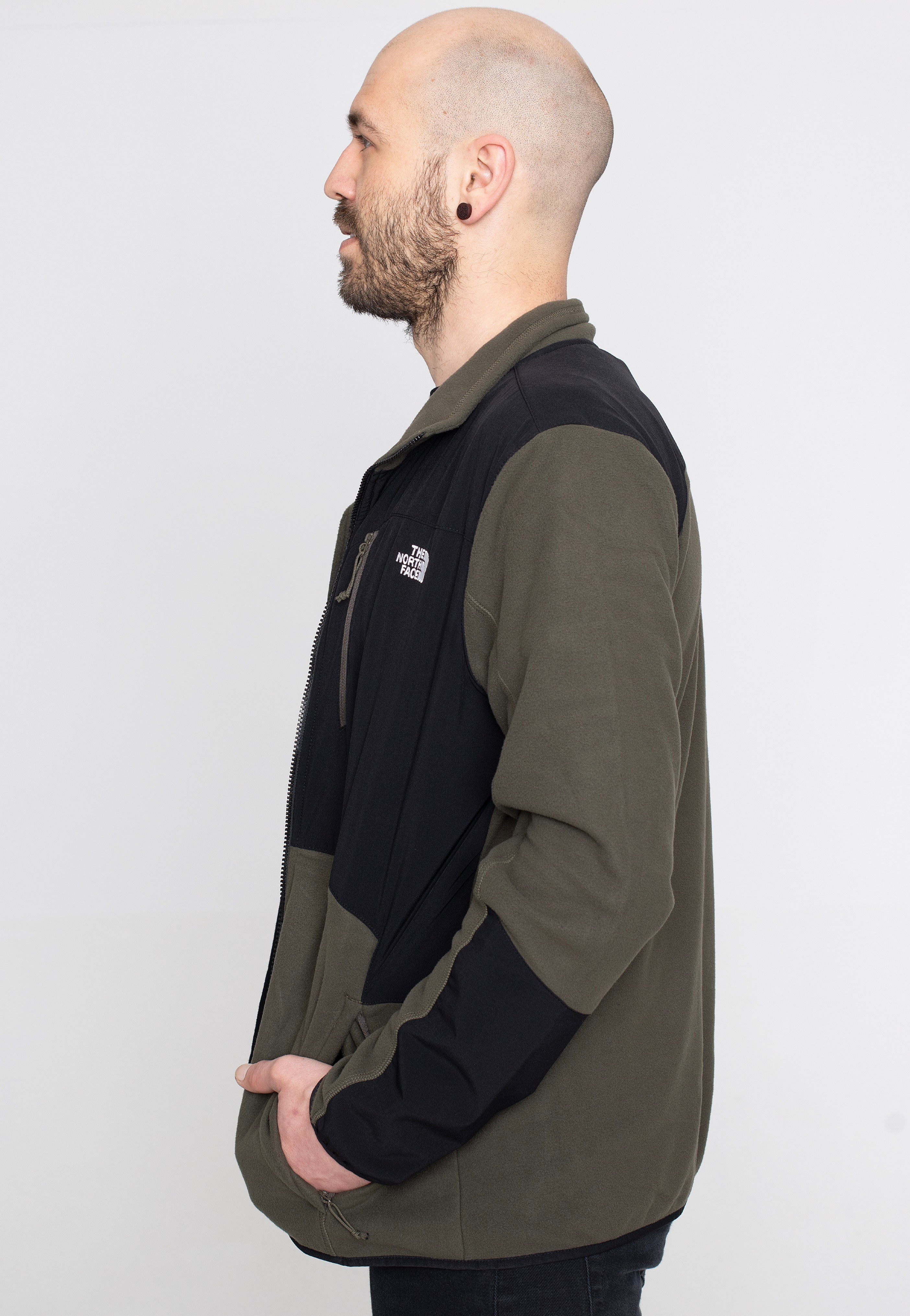 The North Face - Glacier Pro Full Zip Nwtpegrn/Tnf Black - Jacket | Men-Image