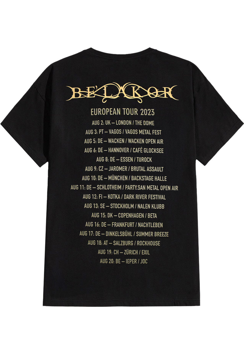 Be'lakor - Eye Hourglass Tour 2023 - T-Shirt | Neutral-Image
