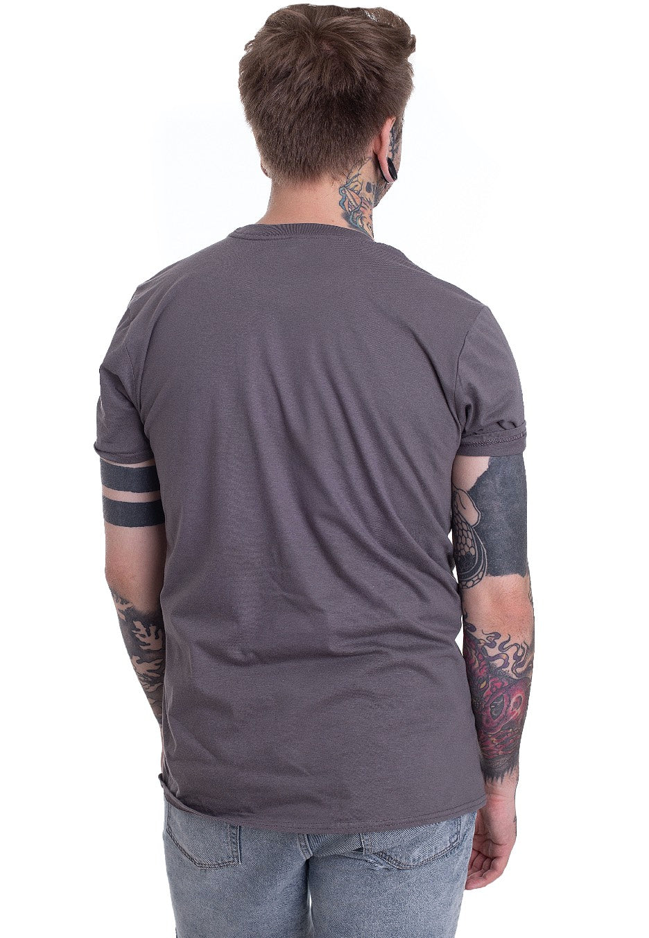 Beck's - Label Logo Grey - T-Shirt | Men-Image