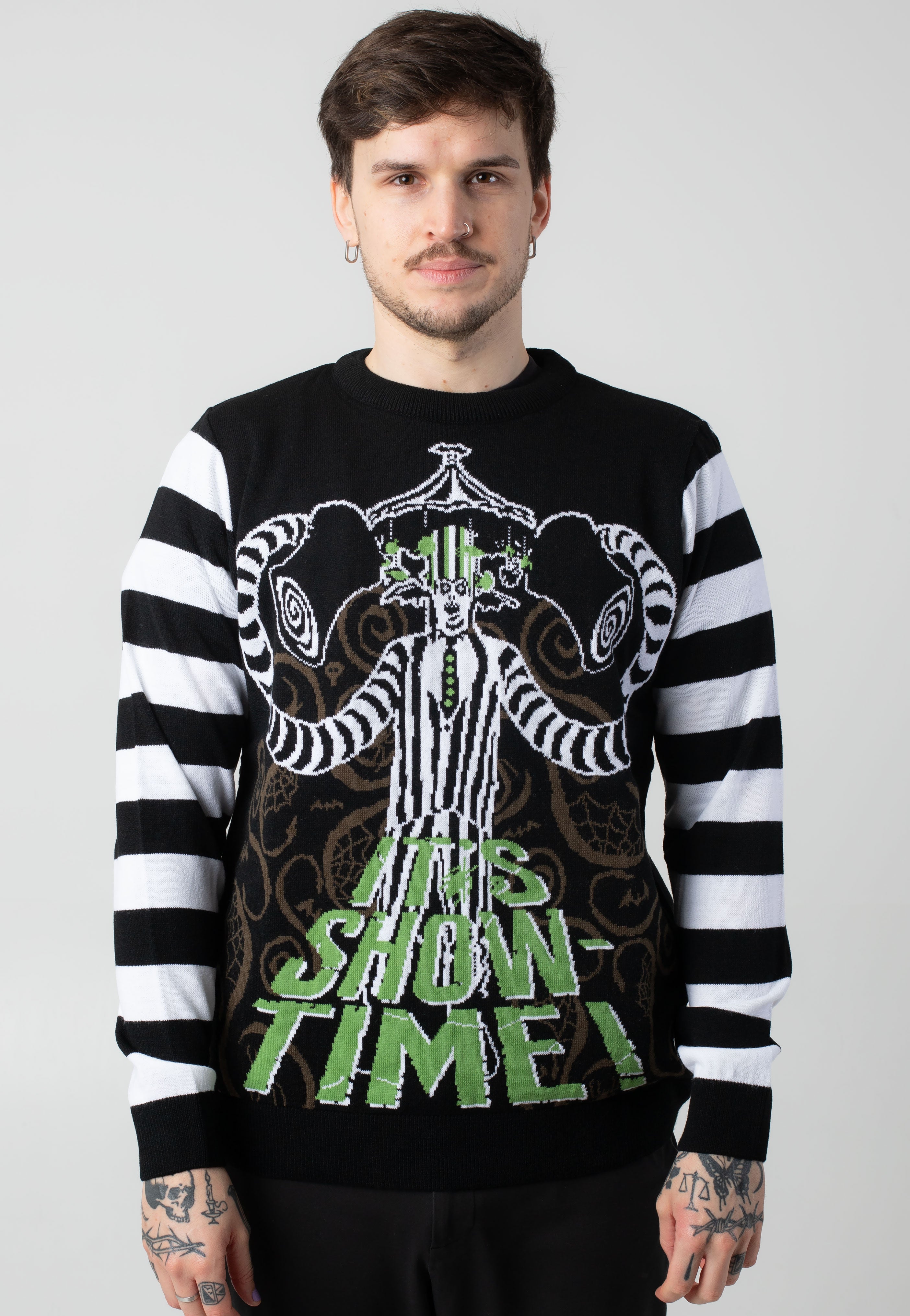 Beetlejuice - Showtime Xmas Knit - Pullover | Neutral-Image