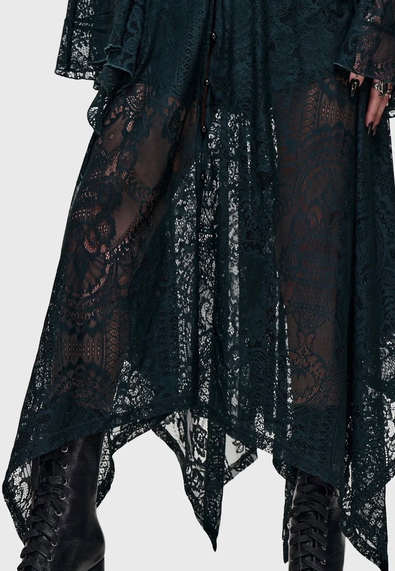 Killstar Bella's Curse Midi Green Dress | Women-Image