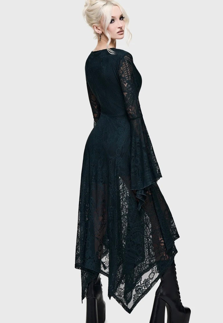 Killstar Bella's Curse Midi Green Dress | Women-Image