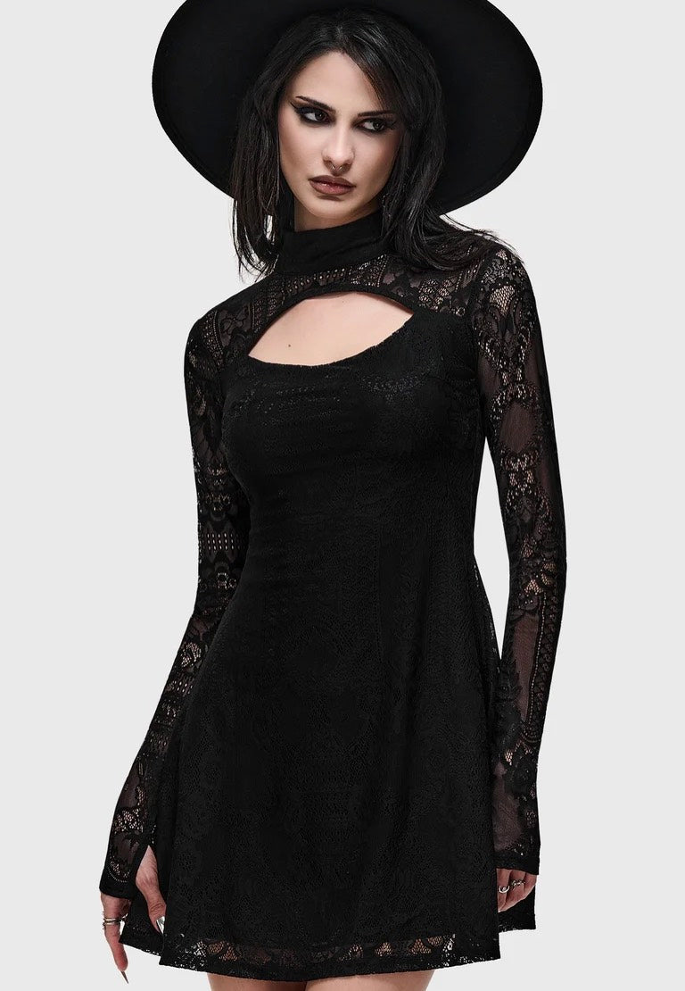 Killstar Bella's Curse Mini Black Sukienka | Women-Image