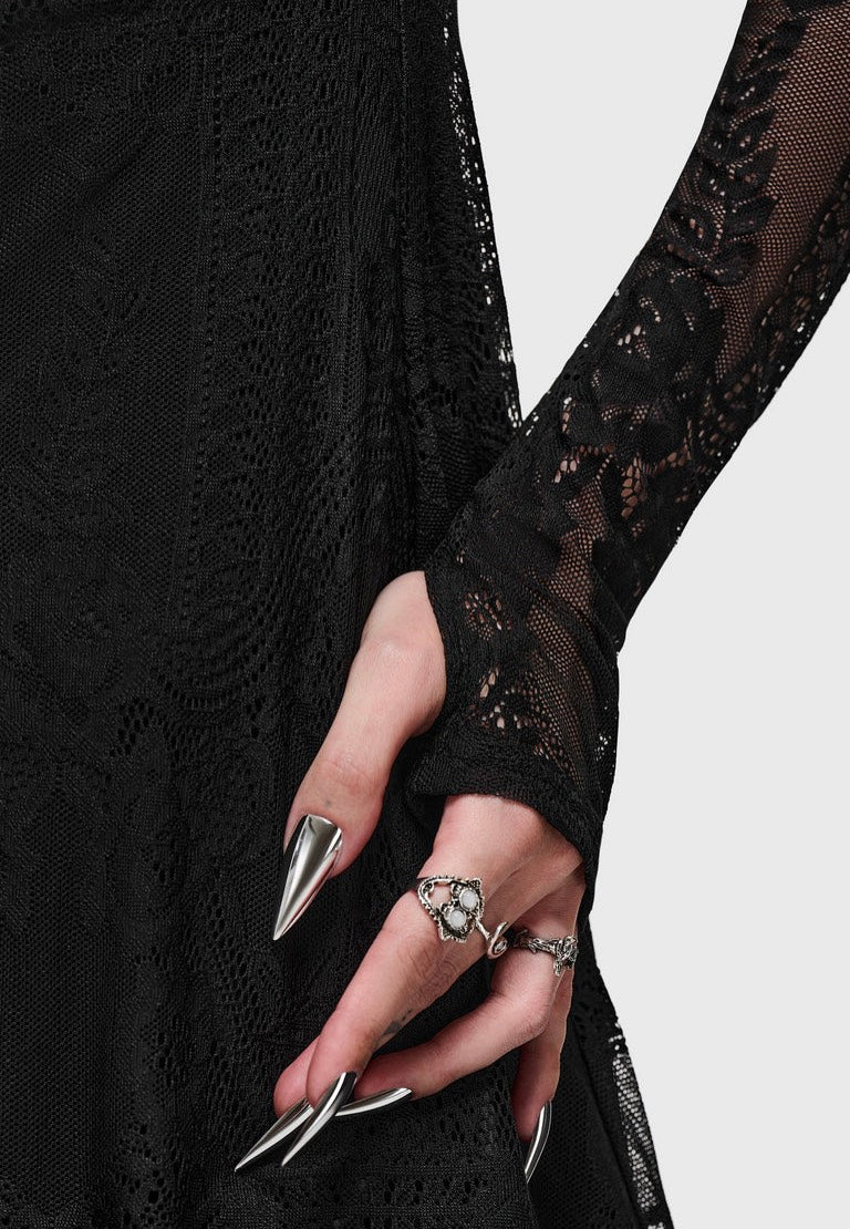 Killstar Bella's Curse Mini Black Sukienka | Women-Image