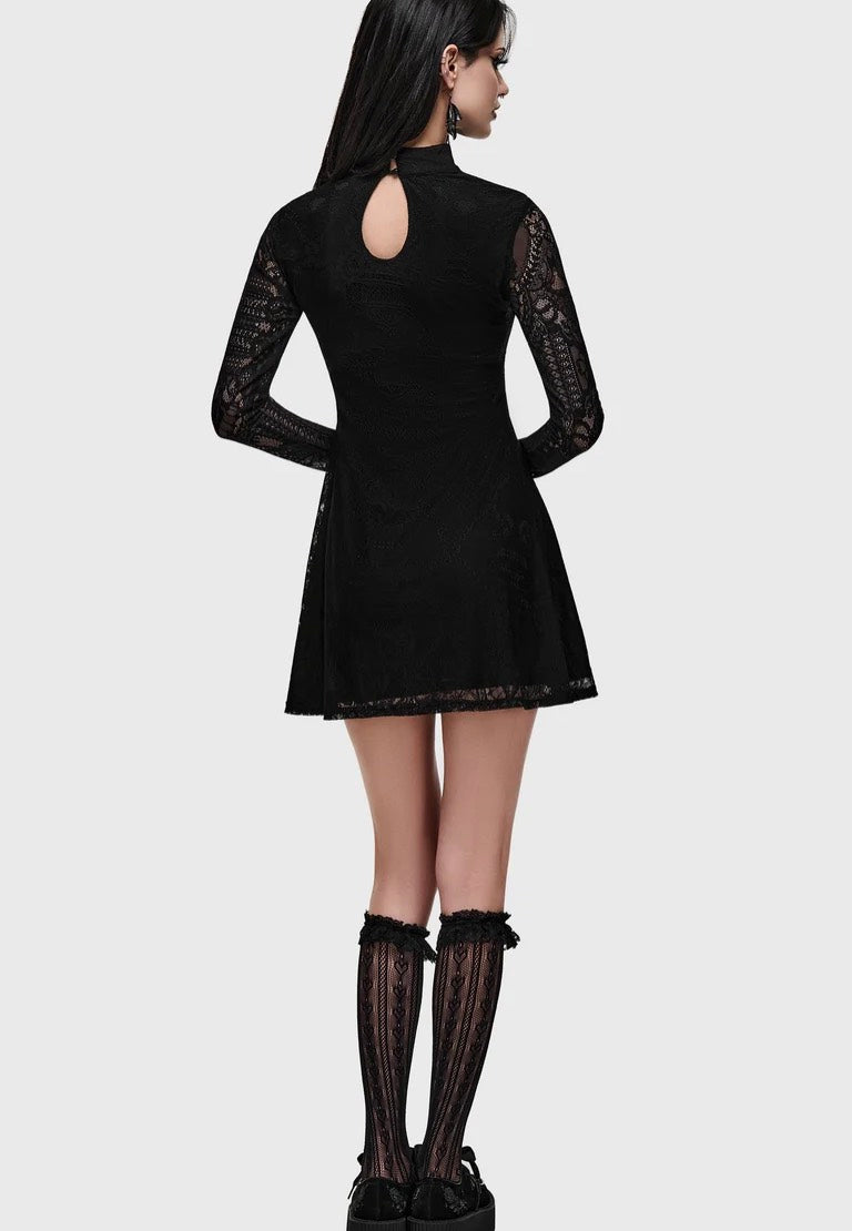 Killstar Bella's Curse Mini Black Sukienka | Women-Image