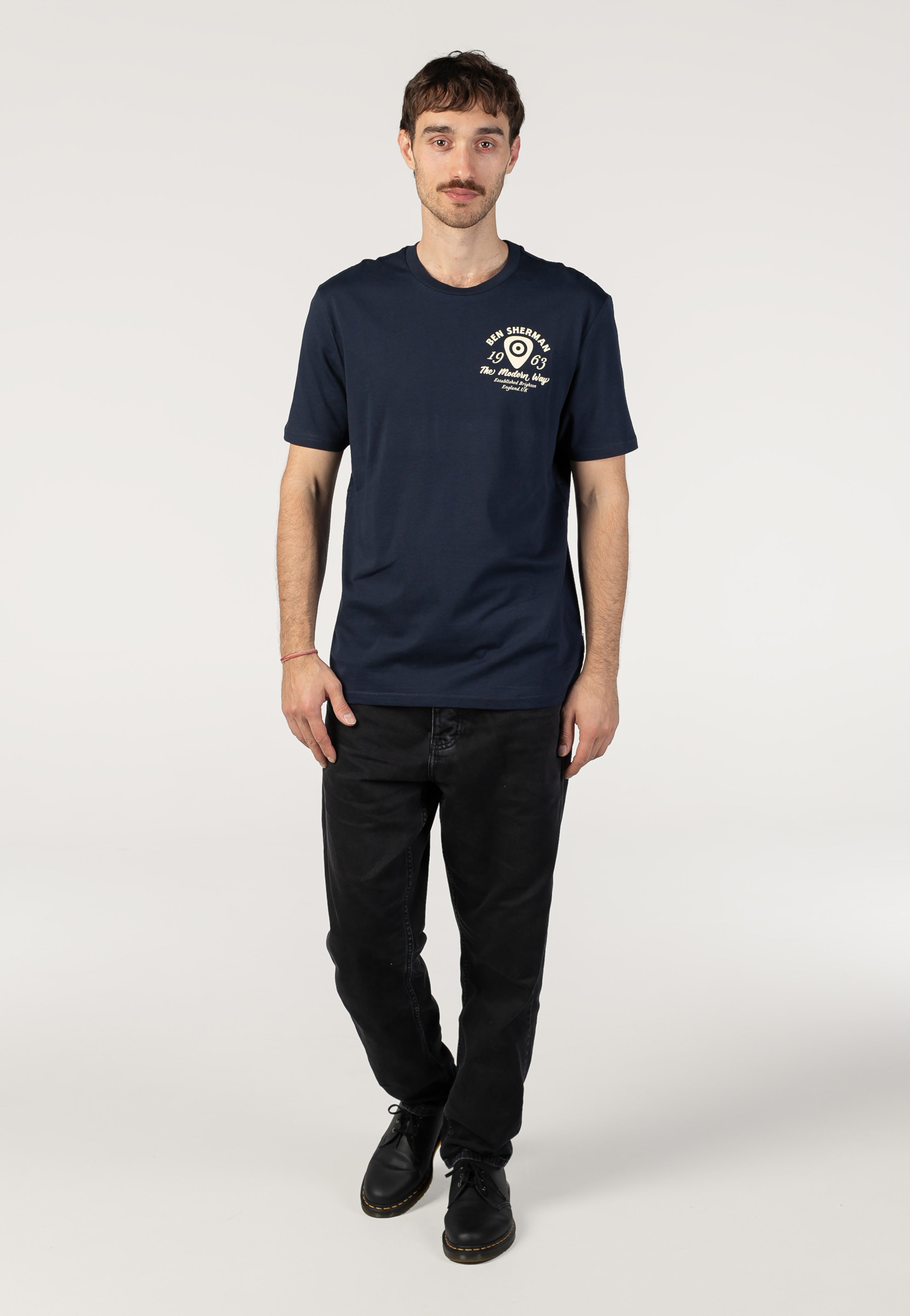 Ben Sherman - Acoustic Dark Navy - T-Shirt | Men-Image