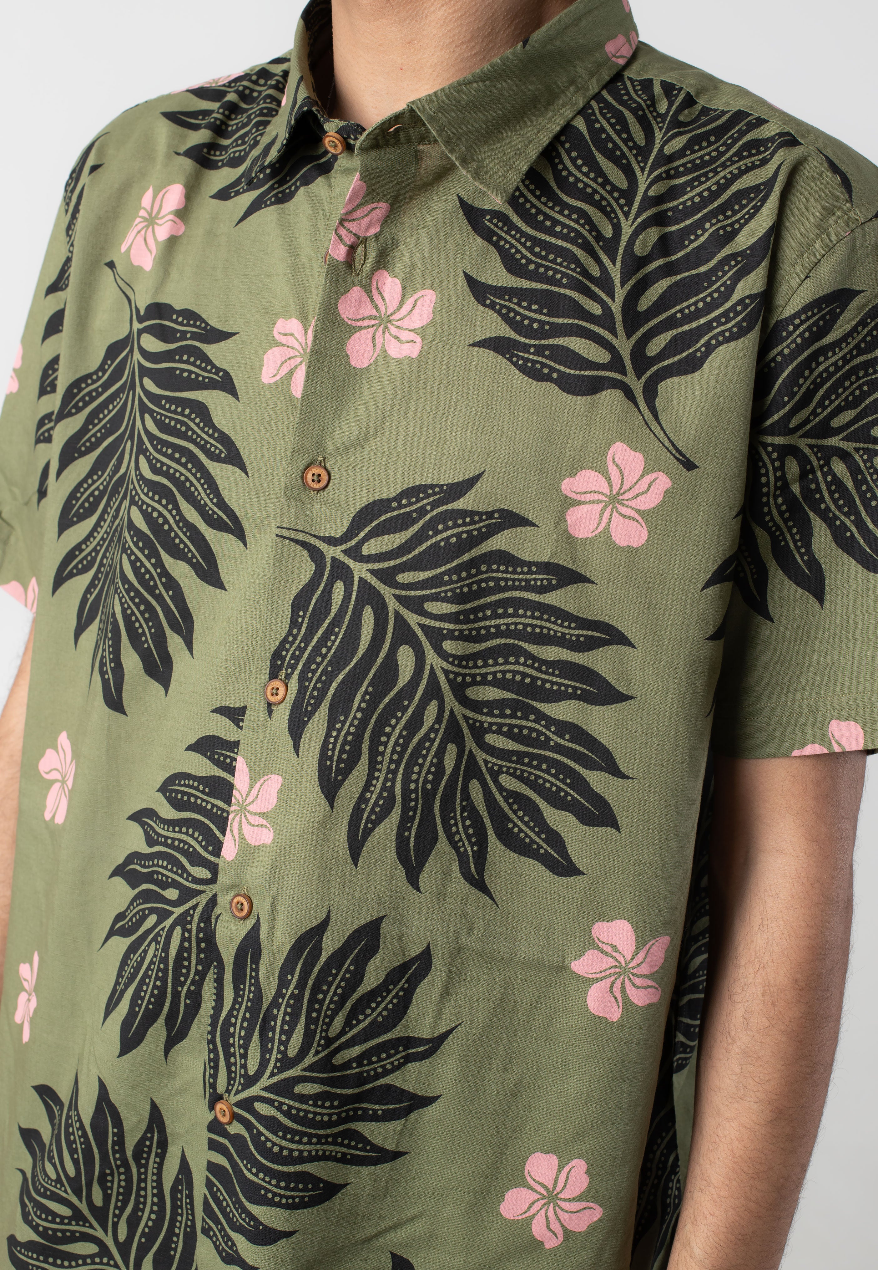 Ben Sherman - Botanical Print Olive - Shirt | Men-Image