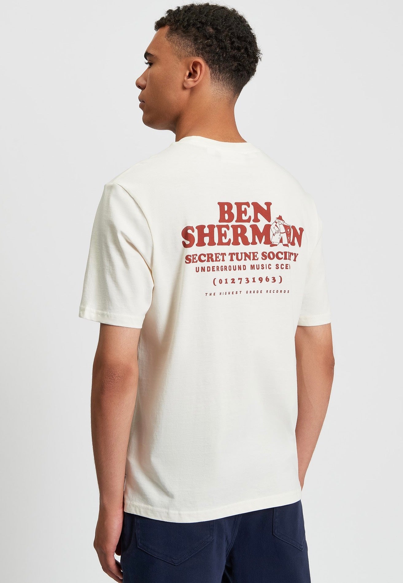 Ben Sherman - Secret Tune Society Ivory - T-Shirt | Men-Image