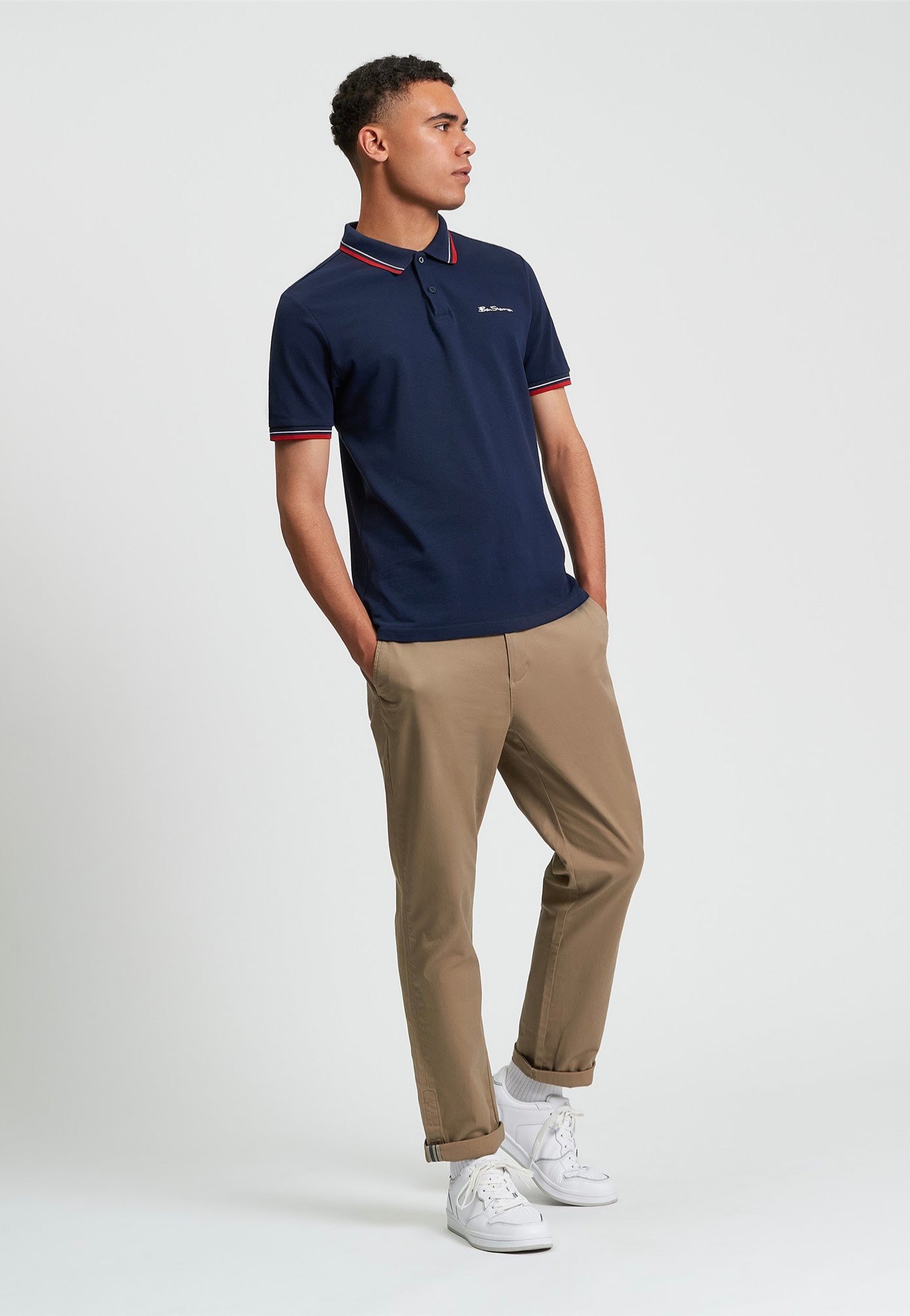 Ben Sherman - Signature Pique Dark Navy - Polo | Men-Image