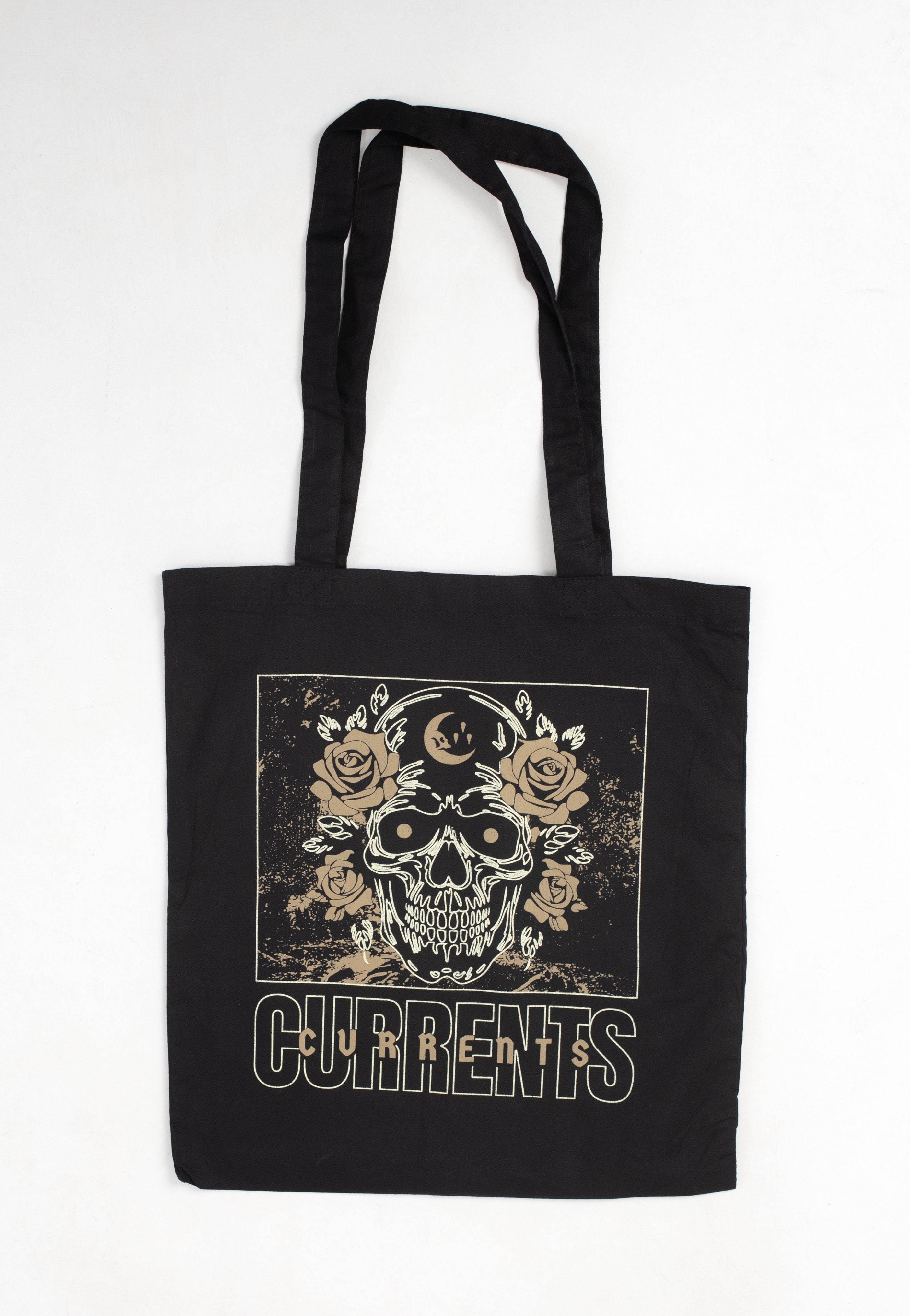 Currents - Skull & Rose - Tote Bag | Neutral-Image
