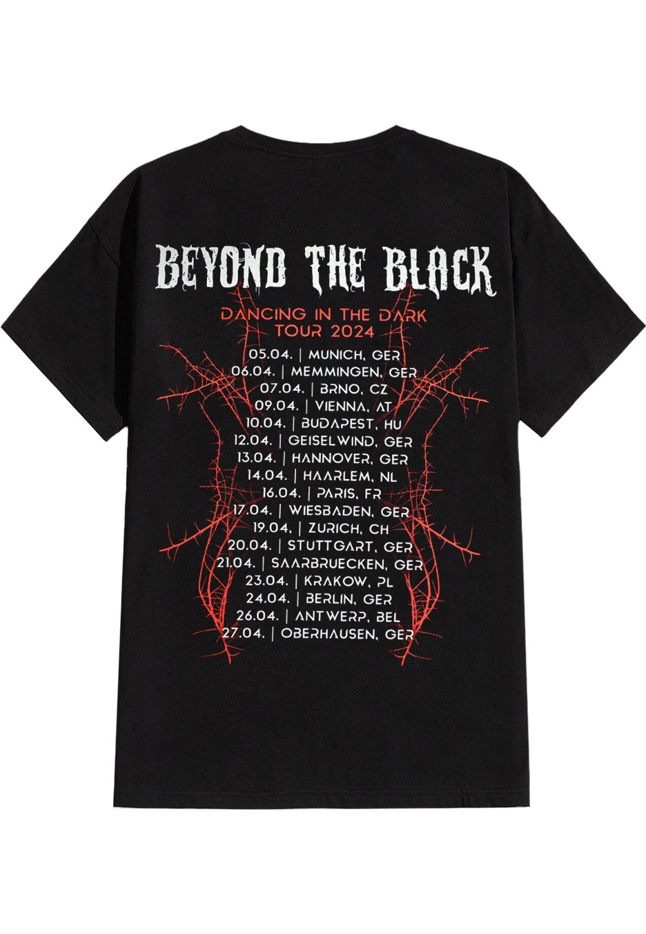 Beyond The Black - Dancing In The Dark Tour 2024 - T-Shirt | Neutral-Image
