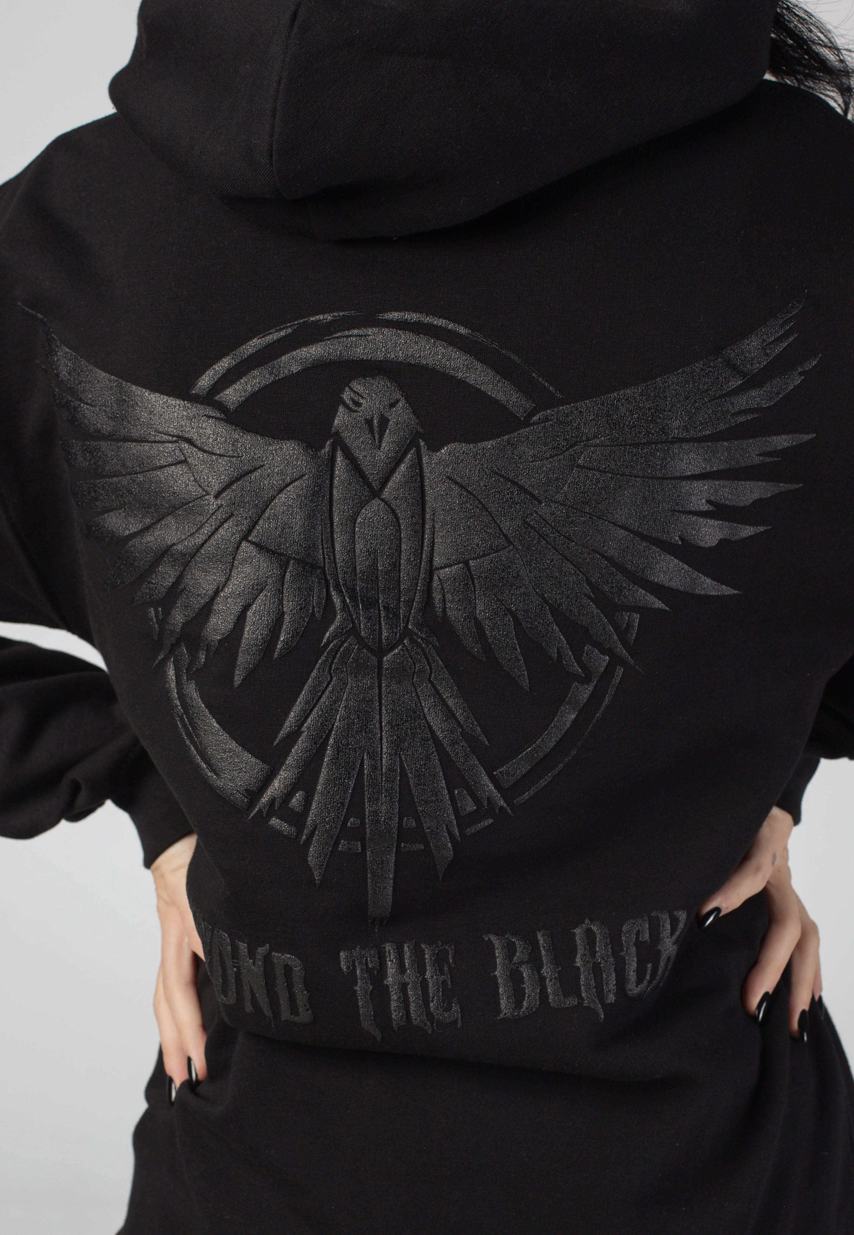 Beyond The Black - Raven Black On Black - Hoodie | Women-Image
