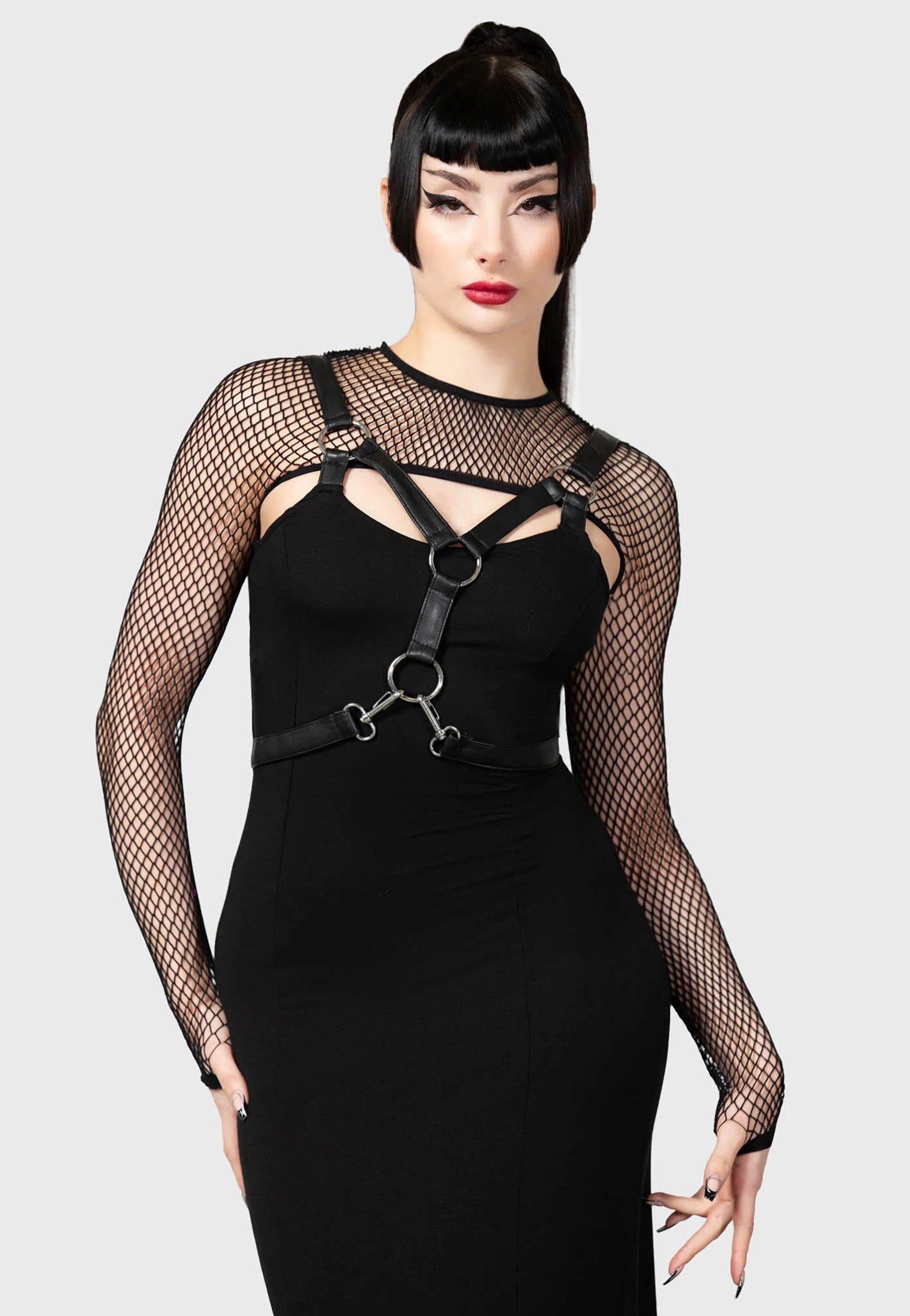 Killstar - Bite Me Fishnet - Bolero | Women-Image