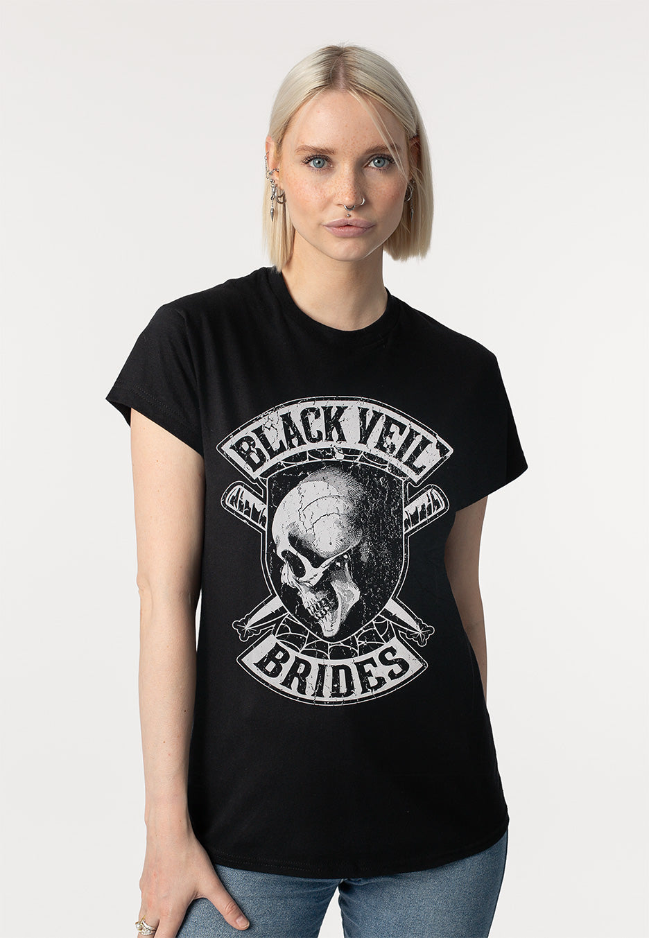Black Veil Brides Hollywood T-Shirt | Women-Image