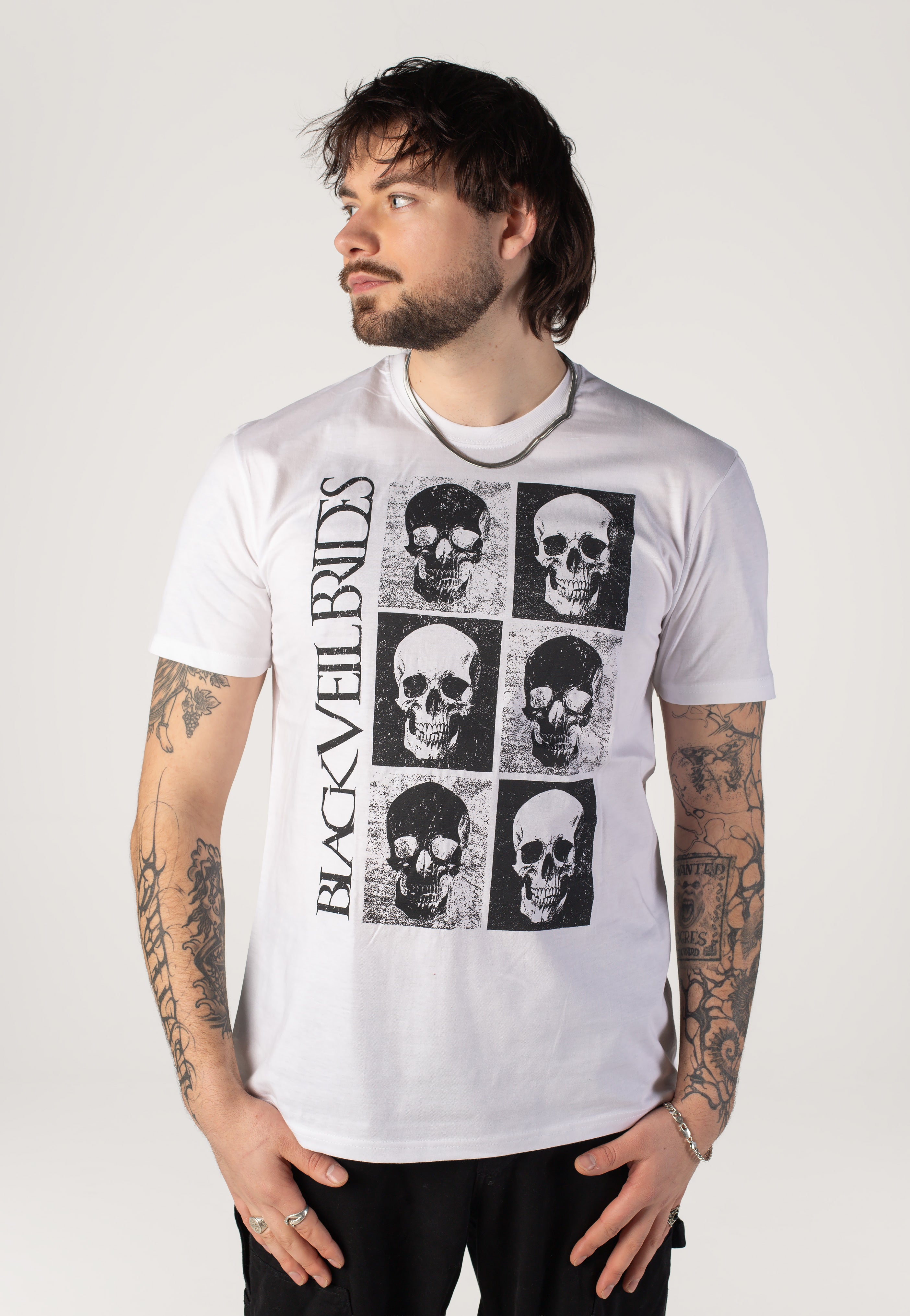 Black Veil Brides - Skulls White - T-Shirt | Men-Image