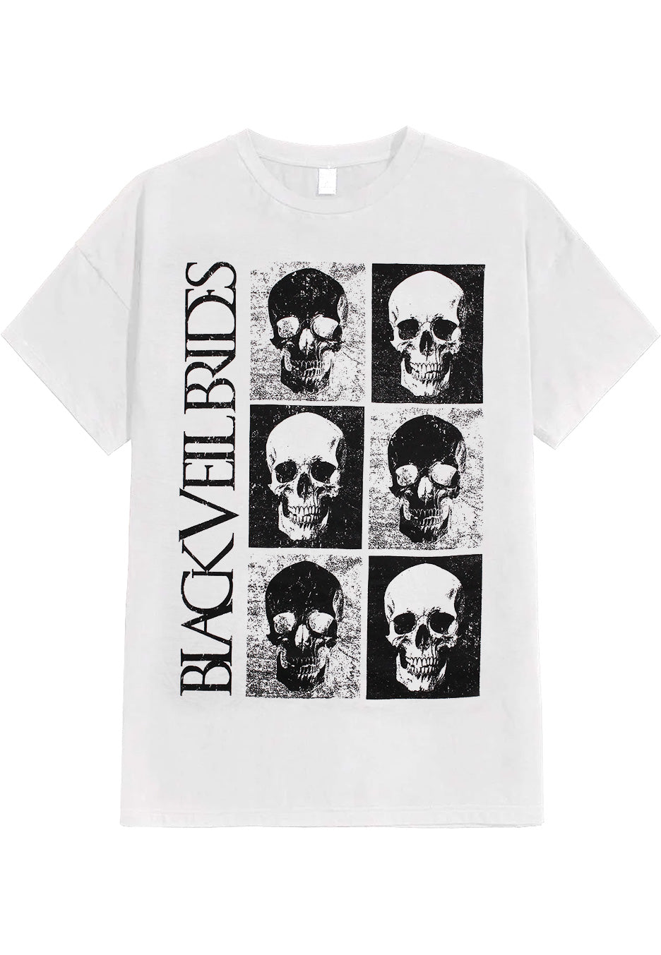 Black Veil Brides - Skulls White - T-Shirt | Neutral-Image