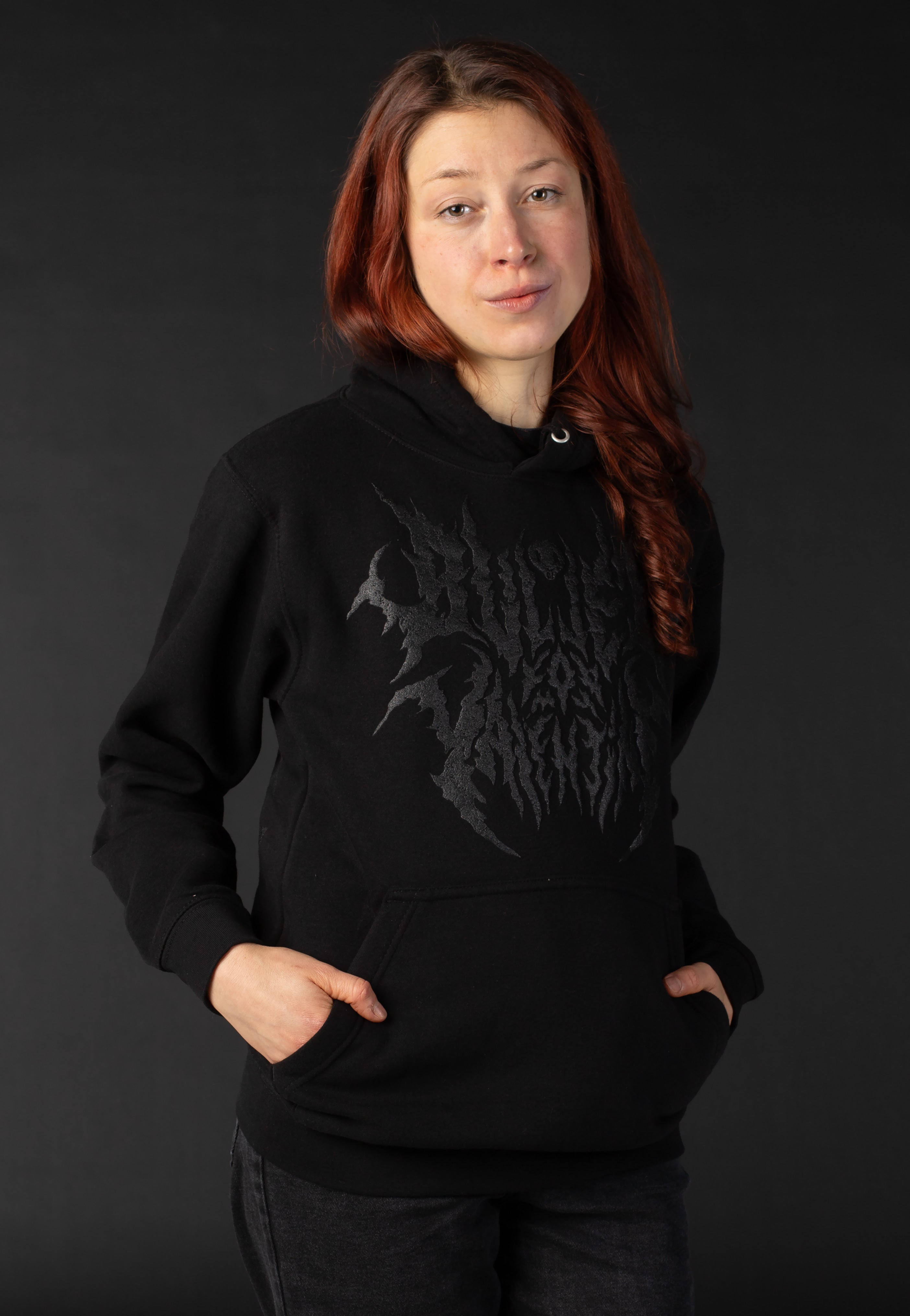 Bullet For My Valentine - Black Metal Logo Limited Black On Black - Hoodie | Women-Image