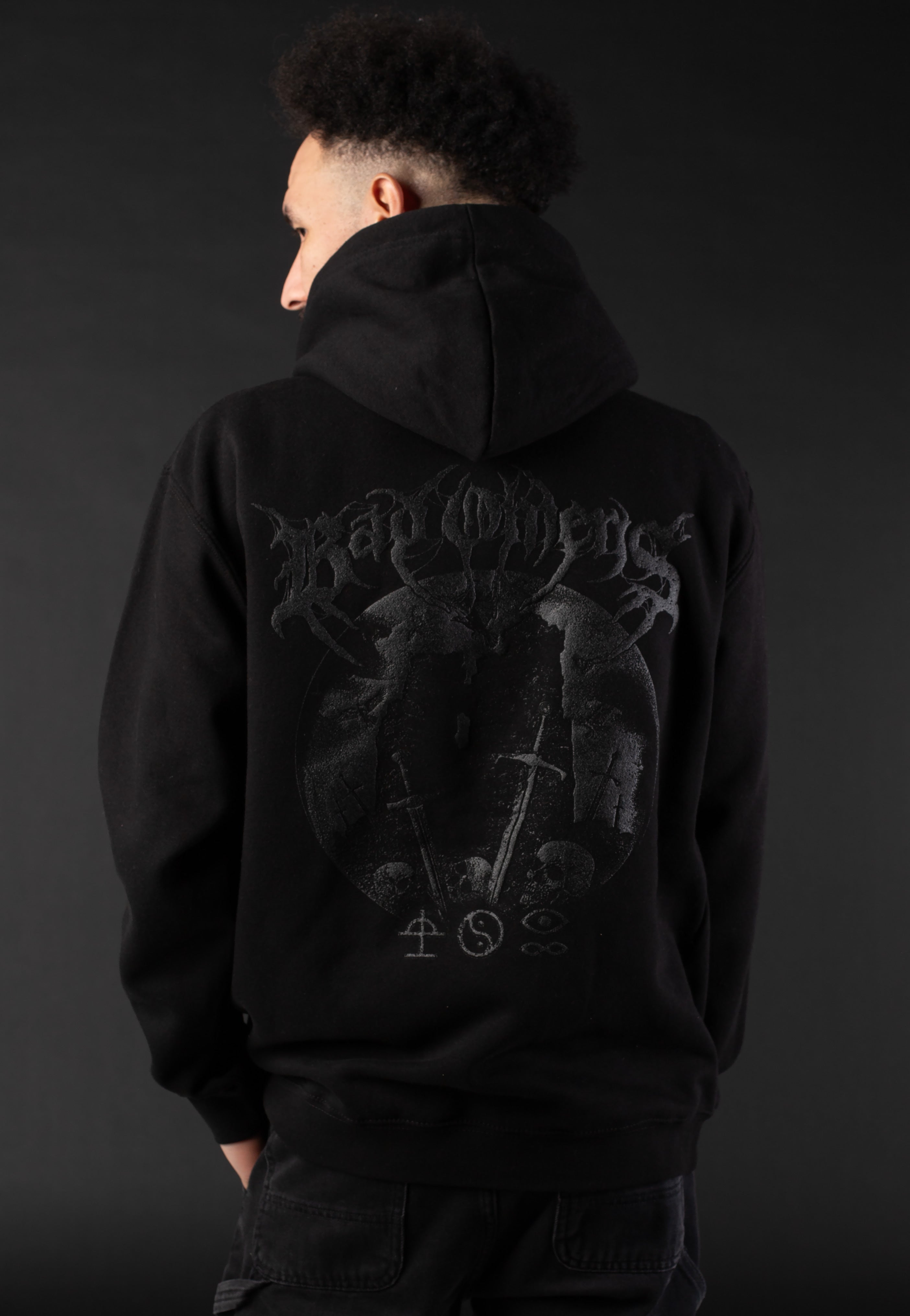Bad Omens - Medieval Orb Limited Black On Black - Hoodie | Men-Image
