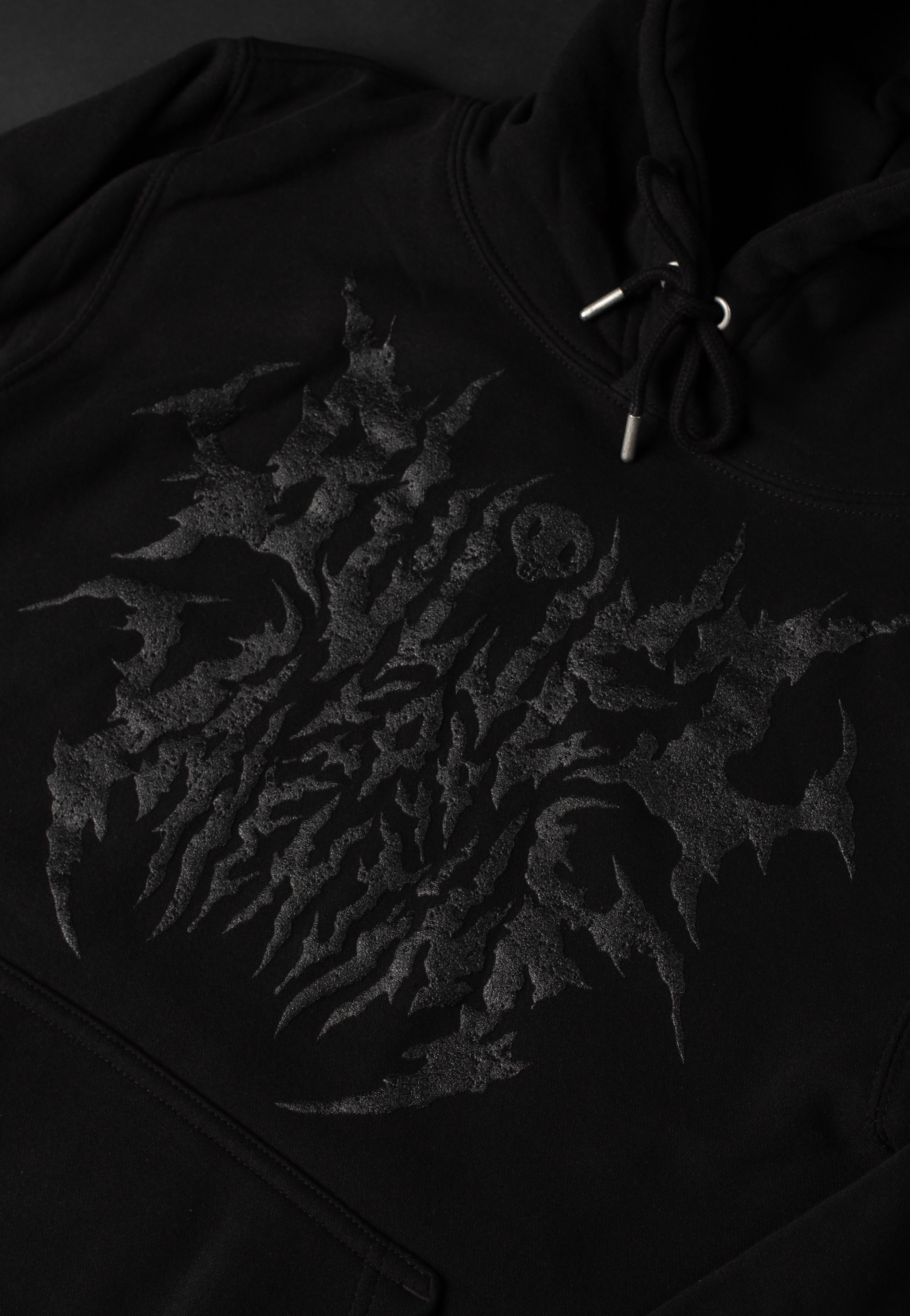 Bullet For My Valentine - Black Metal Logo Limited Black On Black - Hoodie | Men-Image