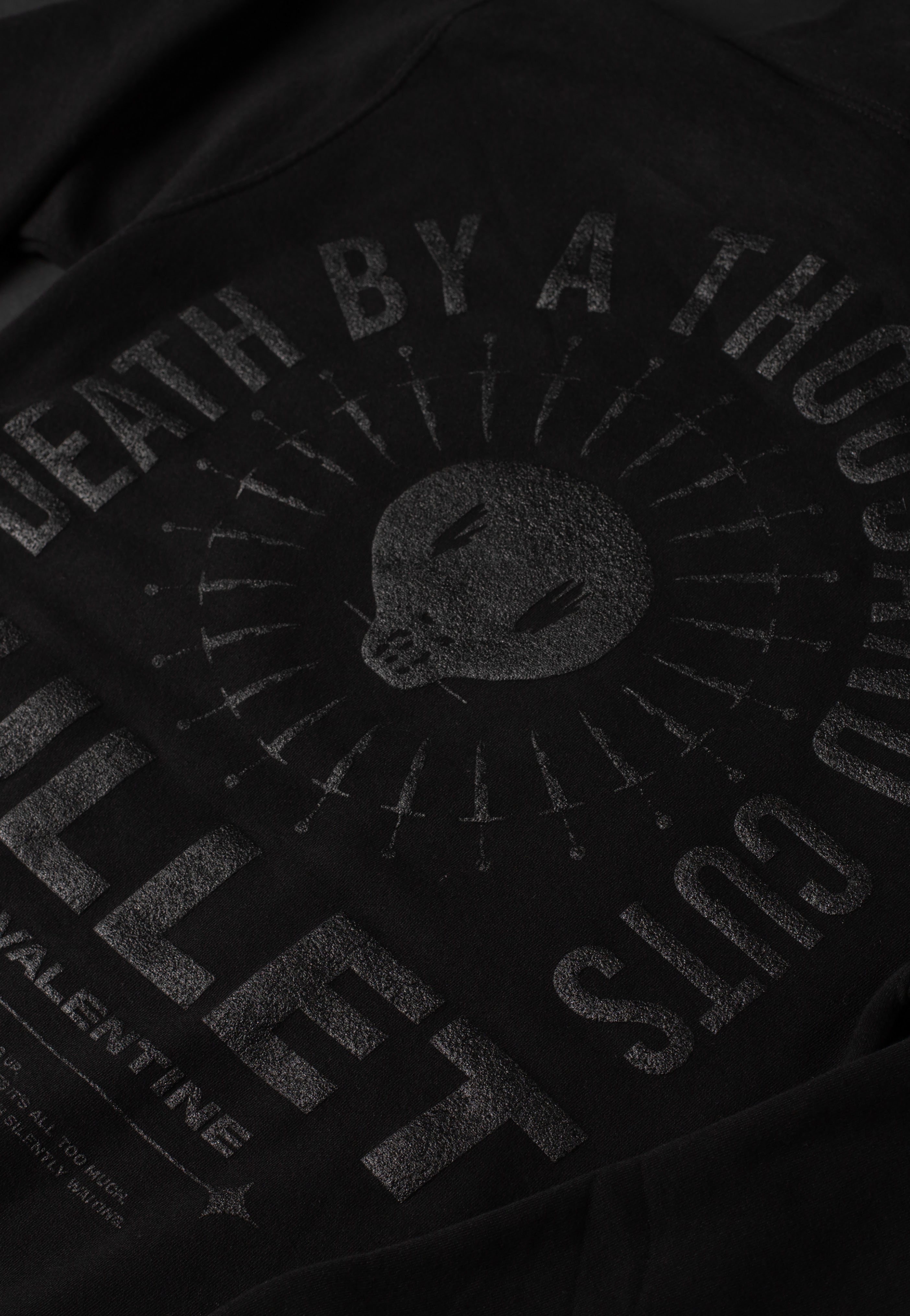 Bullet For My Valentine - Black Metal Logo Limited Black On Black - Hoodie | Men-Image