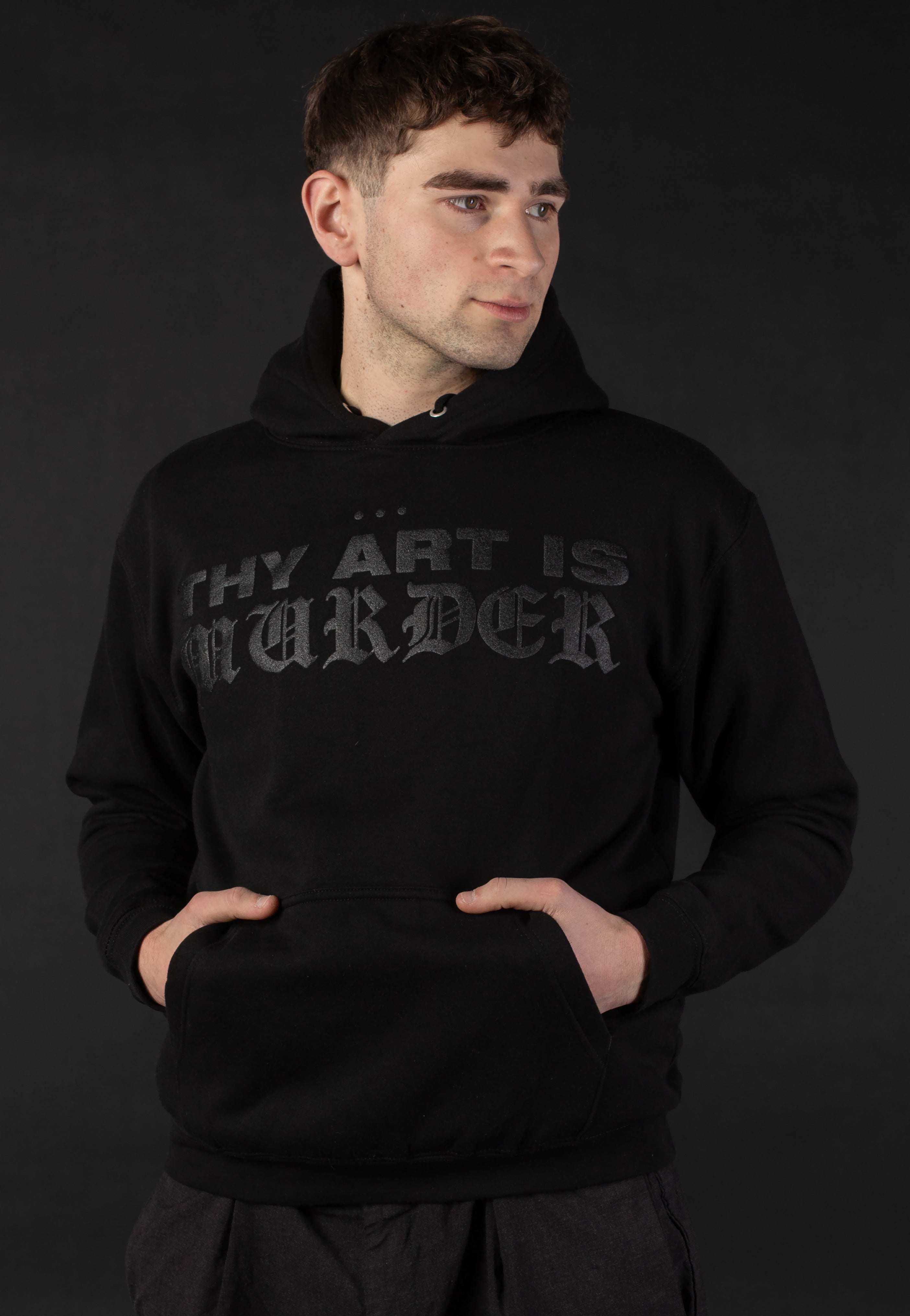 Thy Art Is Murder - Prisoner of Earth Limited Black On Black - Hoodie | Men-Image