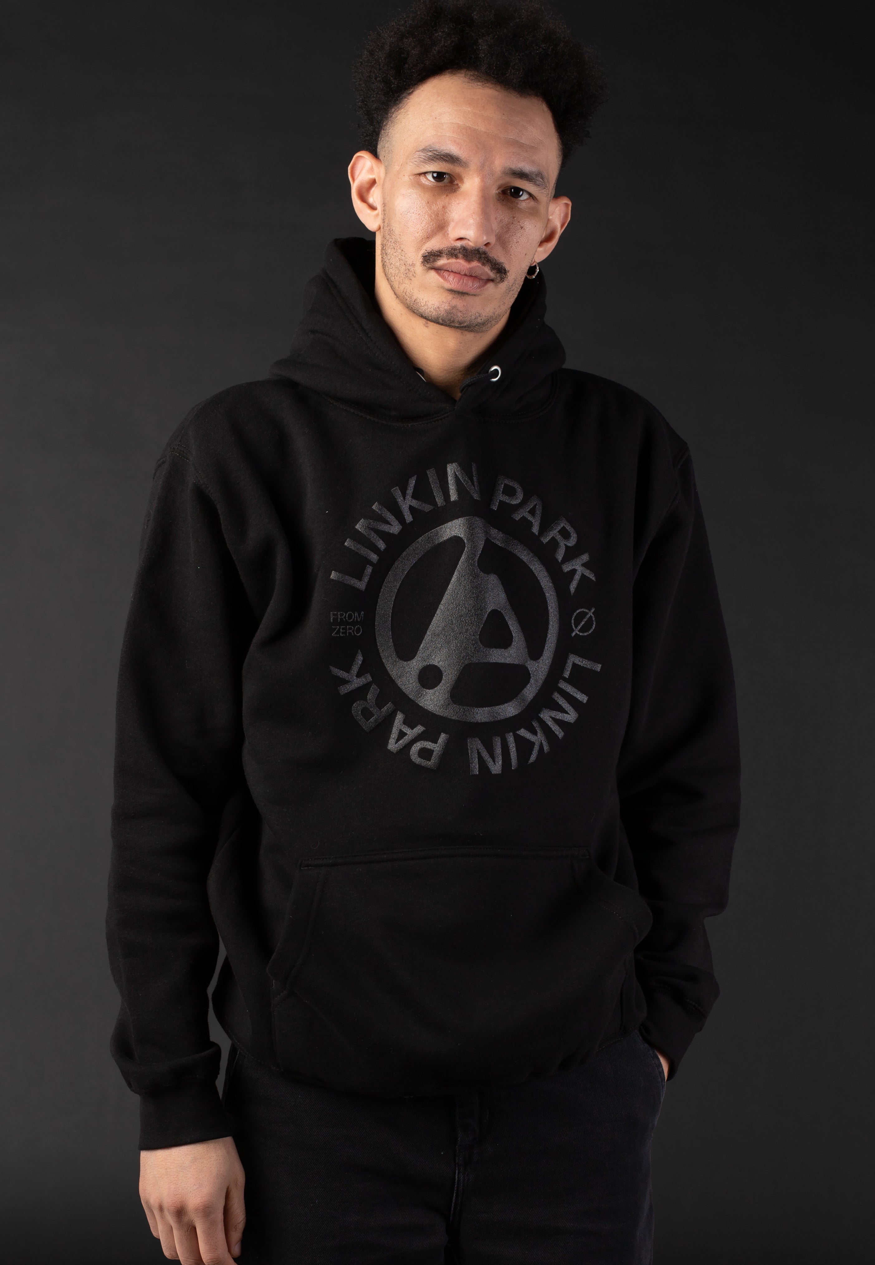 LINKIN PARK FROM ZERO フーディ Lサイズ Linkin Park - From Zero Logo Limited Black On Black - Hoodie