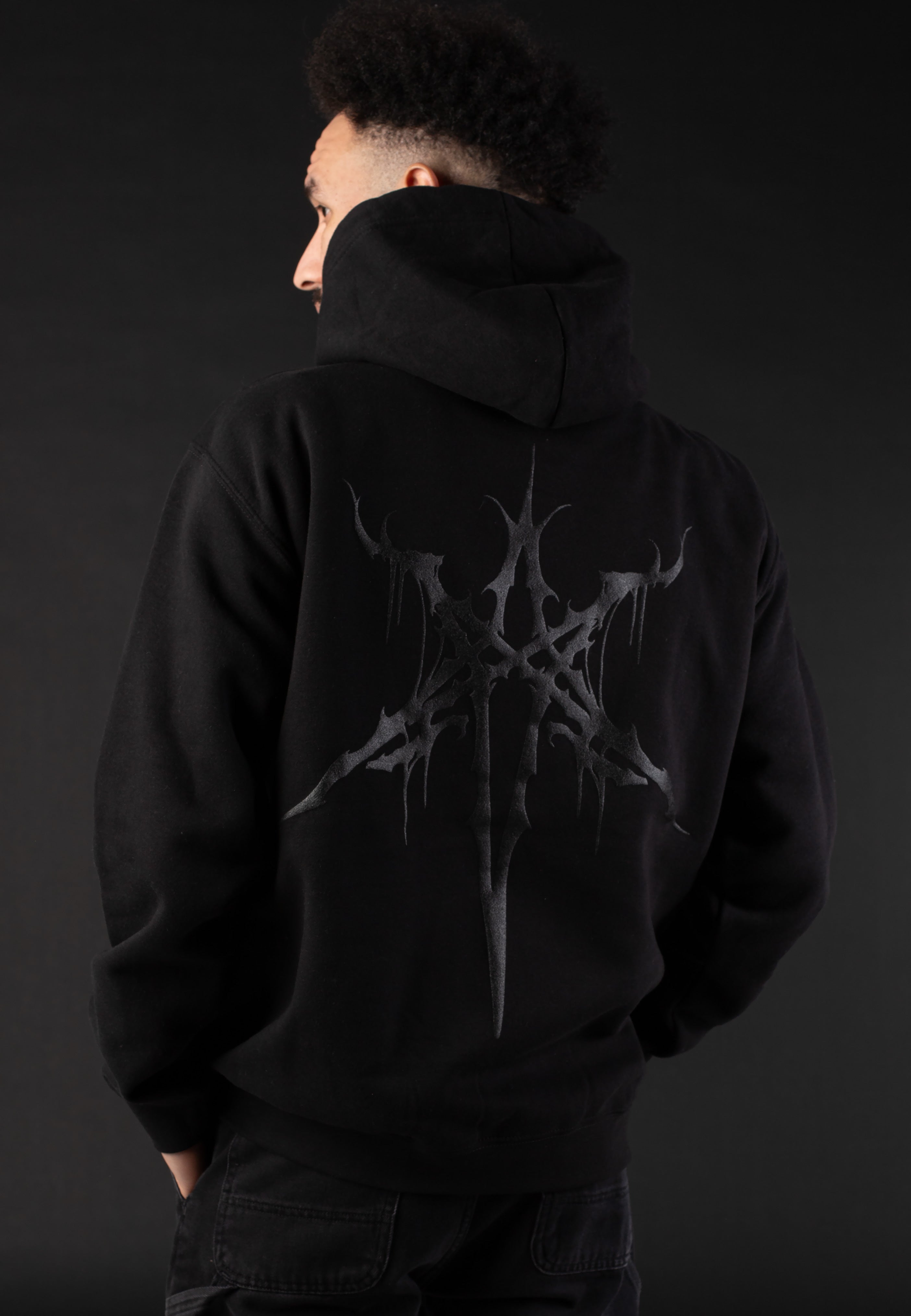 Bring Me The Horizon - Metal Hex Limited Black On Black - Hoodie | Men-Image