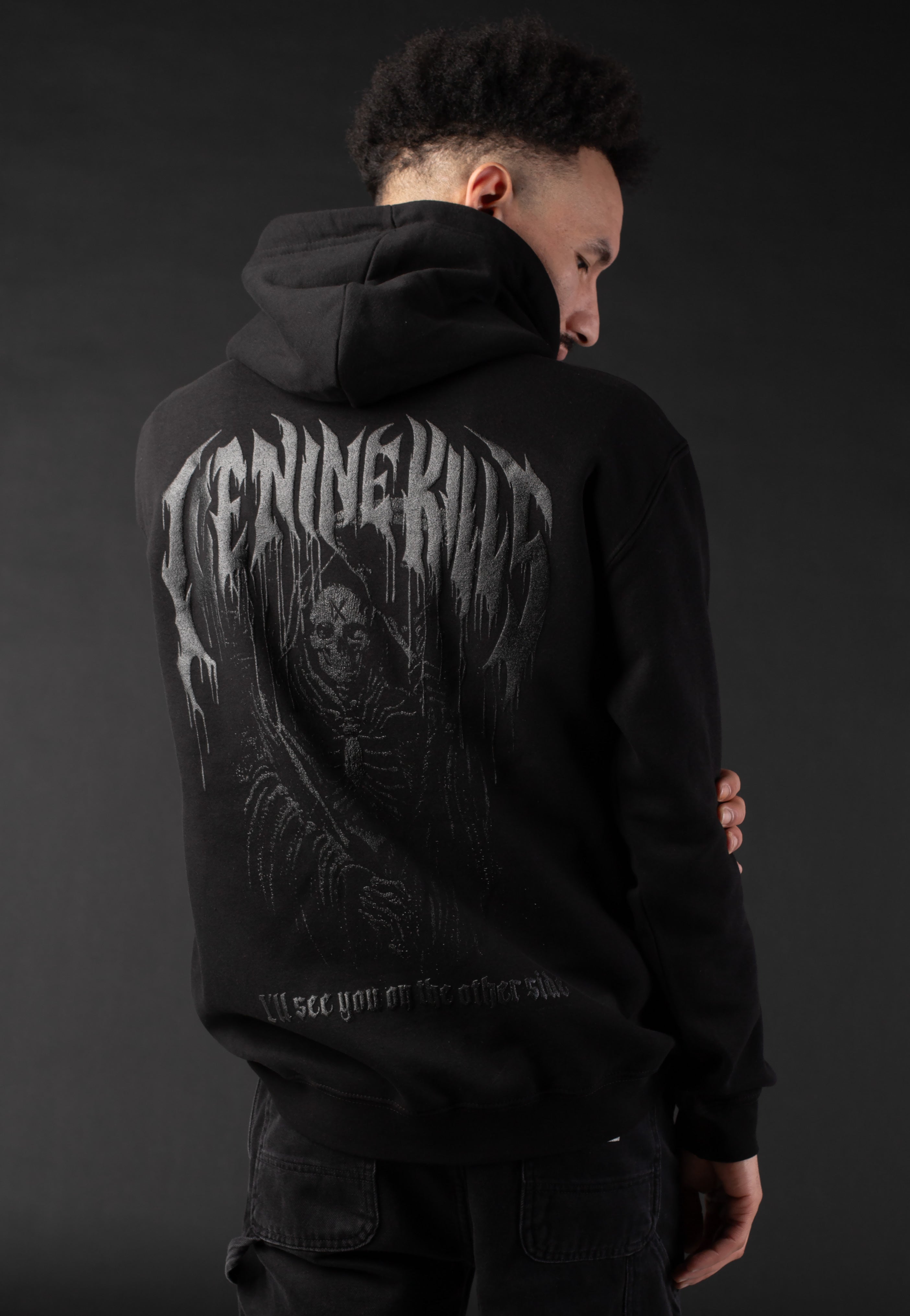 Ice Nine Kills - Reaper Limited Black On Black - Hoodie | Men-Image