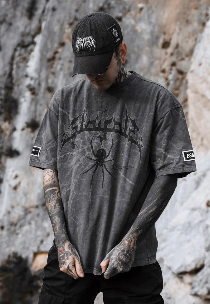 Stay Cold Apparel - Blackout Heavy Oversized Acid Washed - T-Shirt | Men-Image